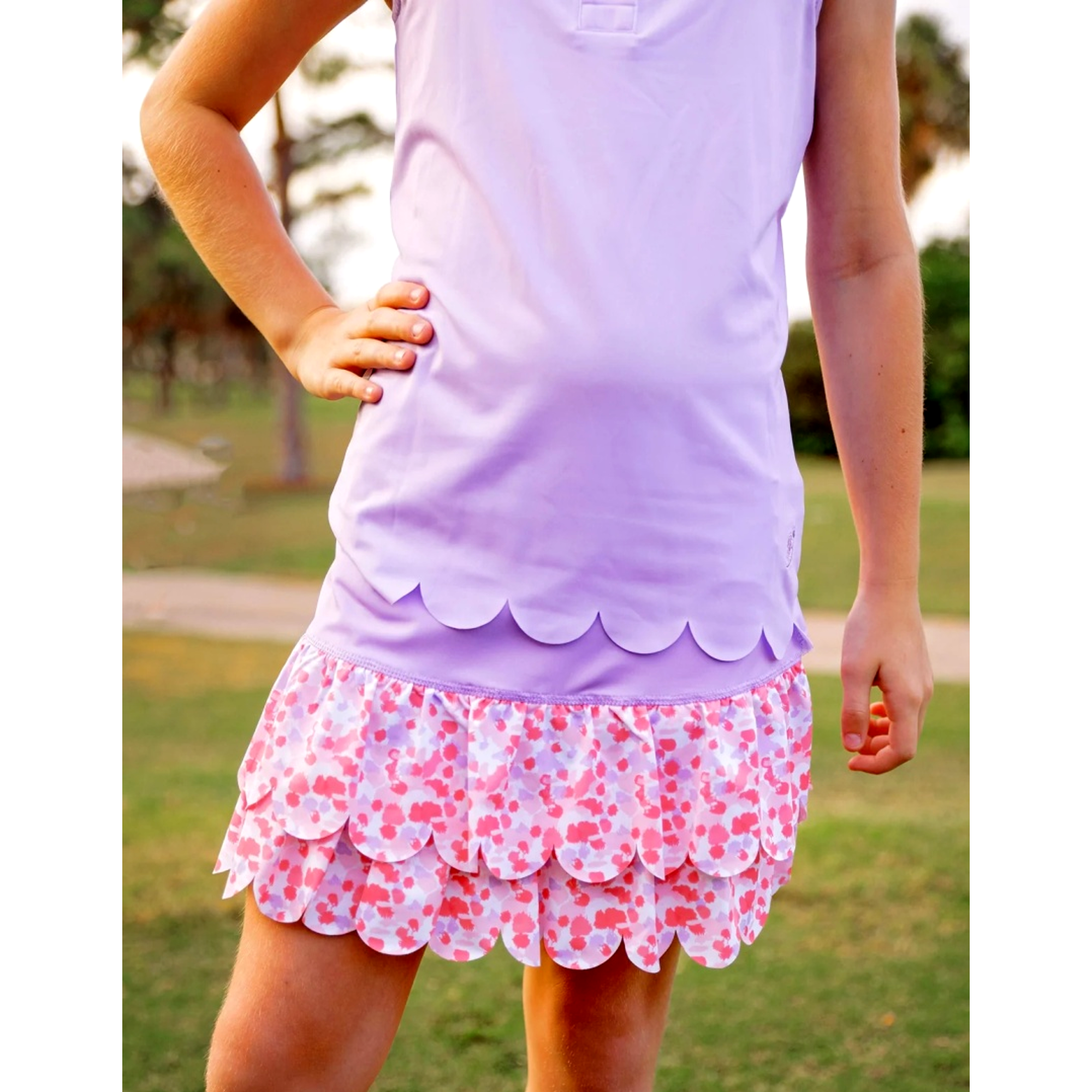 Sophia Layered Hem Skort