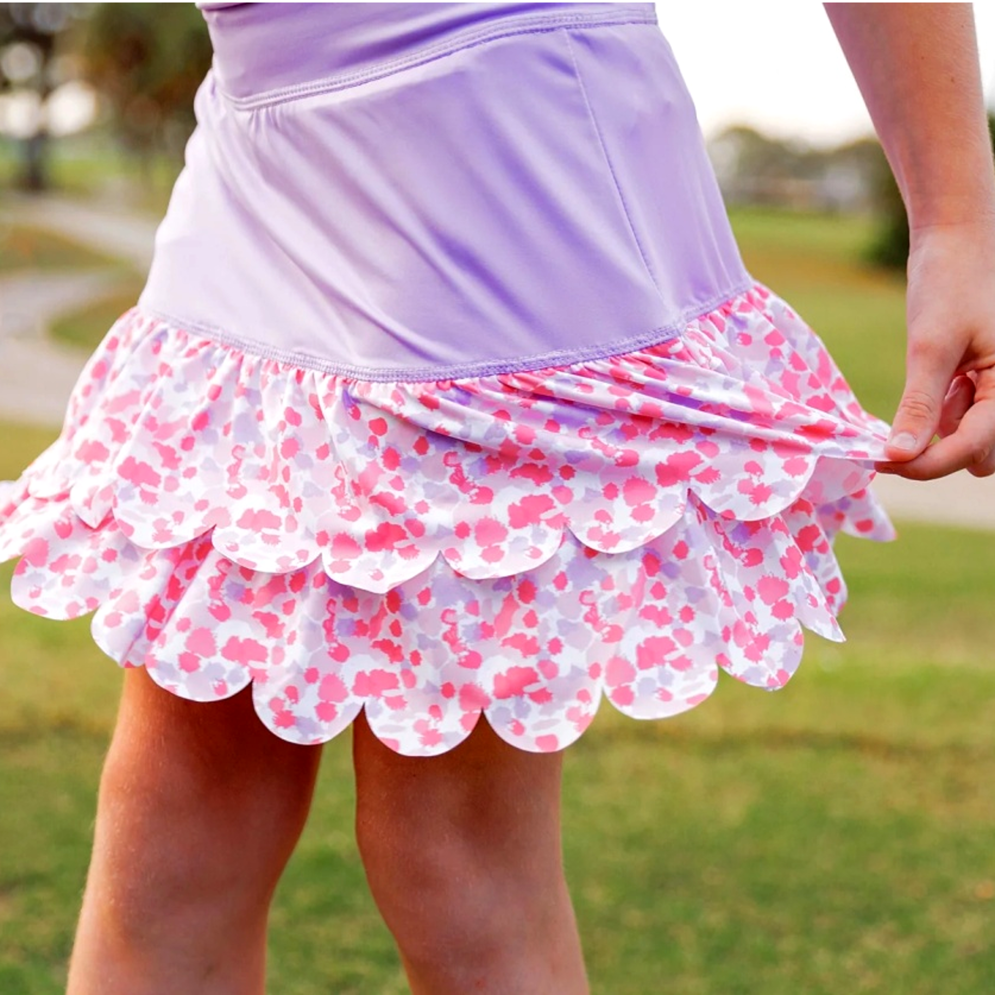 Sophia Layered Hem Skort