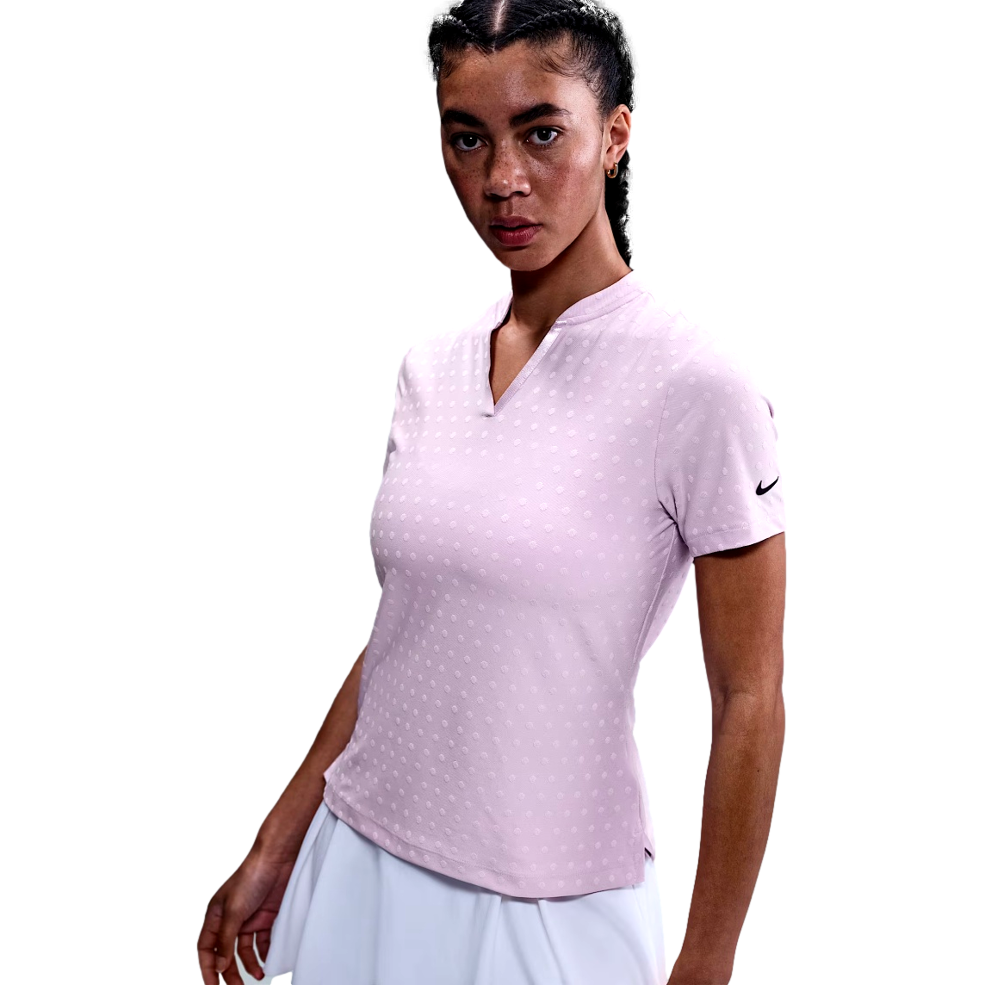 Women's Dri-FIT Blade Jacquard V-Neck Short Sleeve Polo