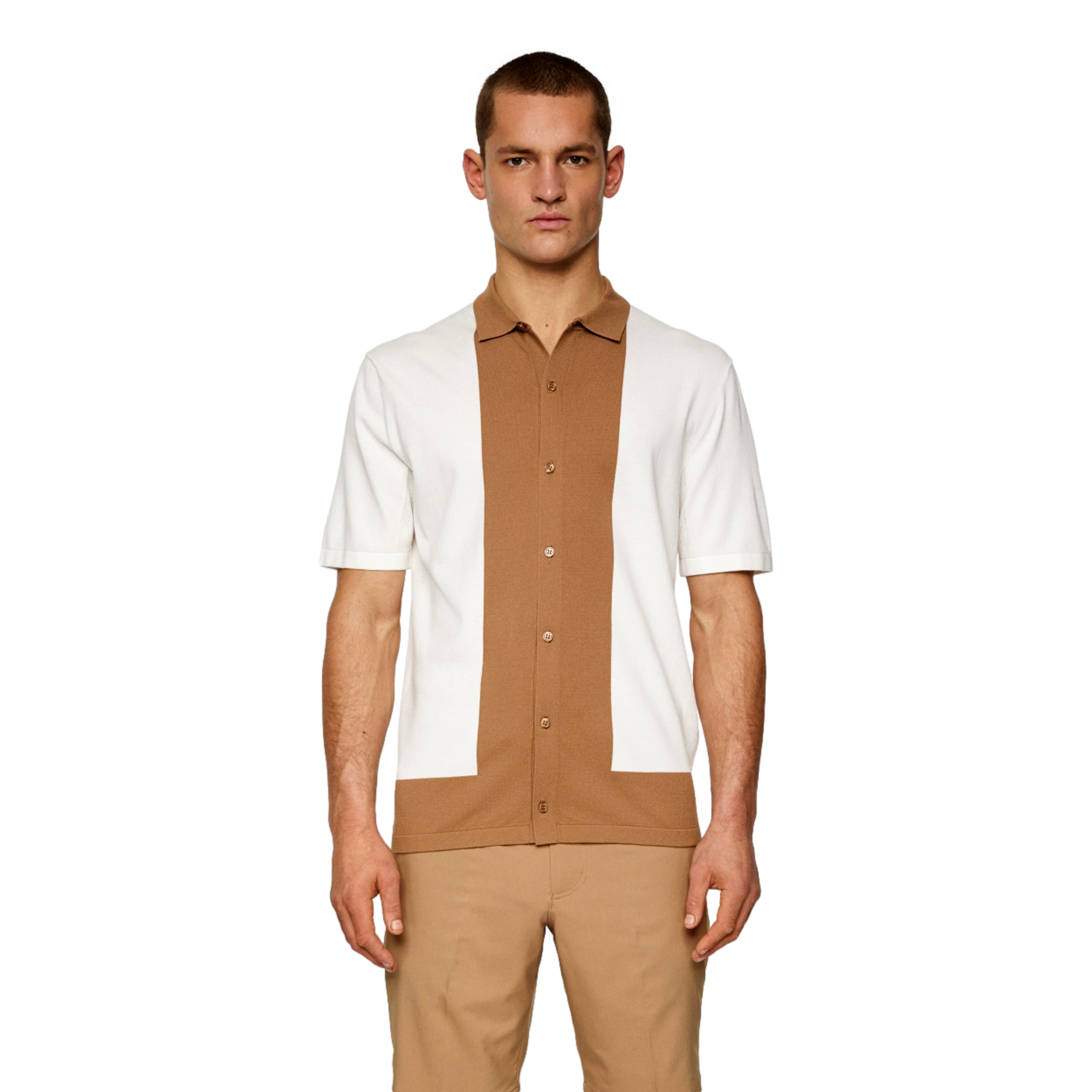 Rue Knitted Men's Short Sleeve Golf Polo Shirt