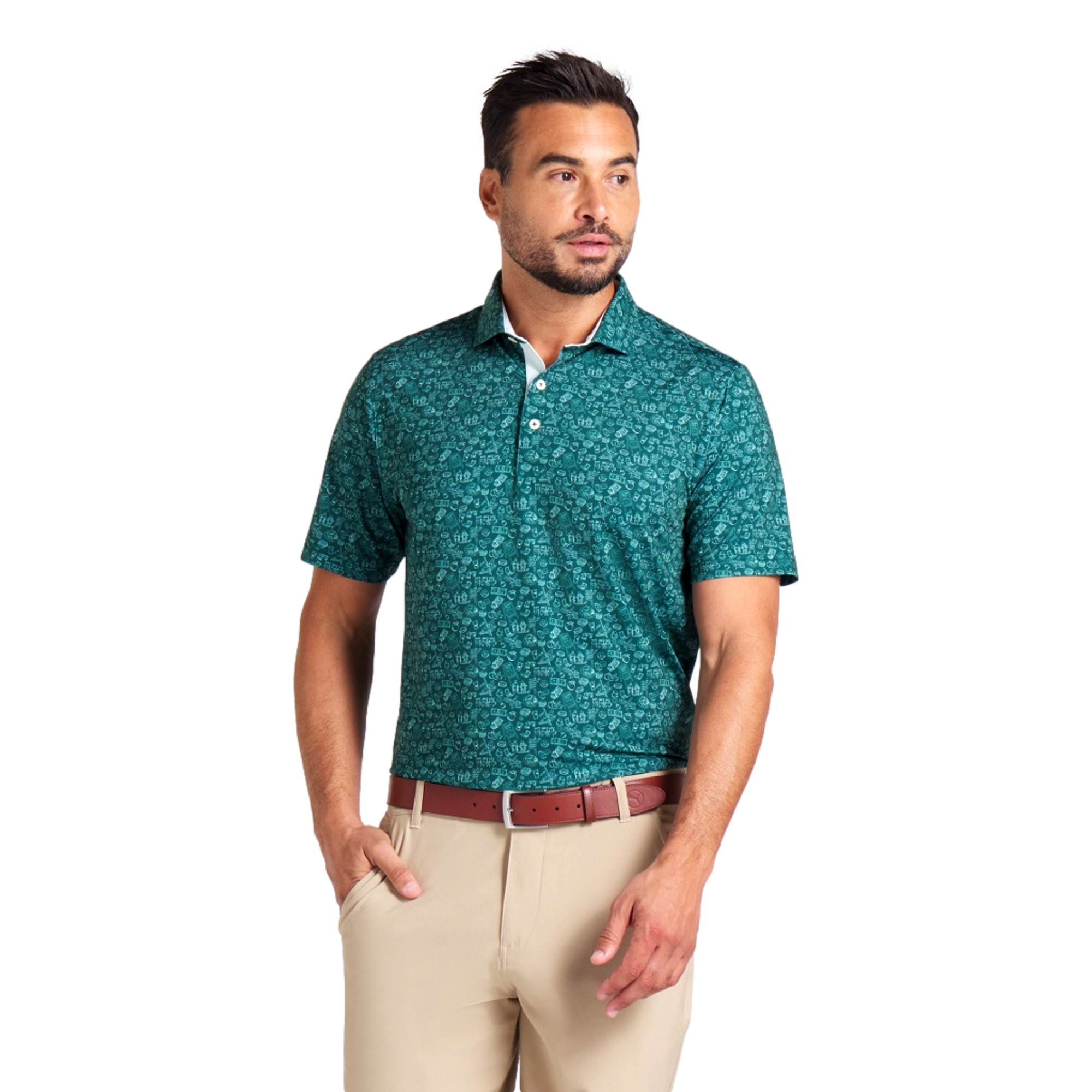MATTR Peach Stand Polo Shirt