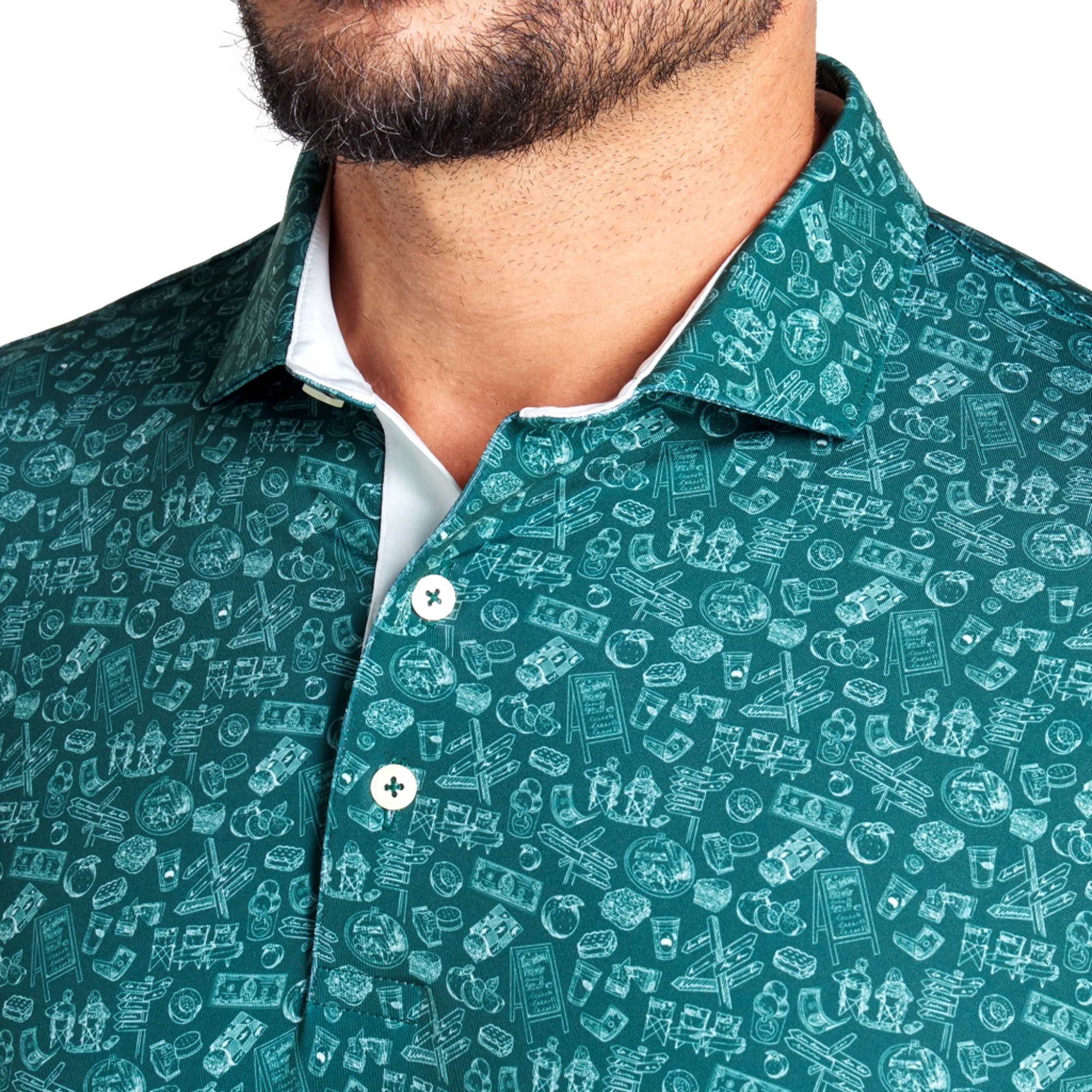 MATTR Peach Stand Polo Shirt