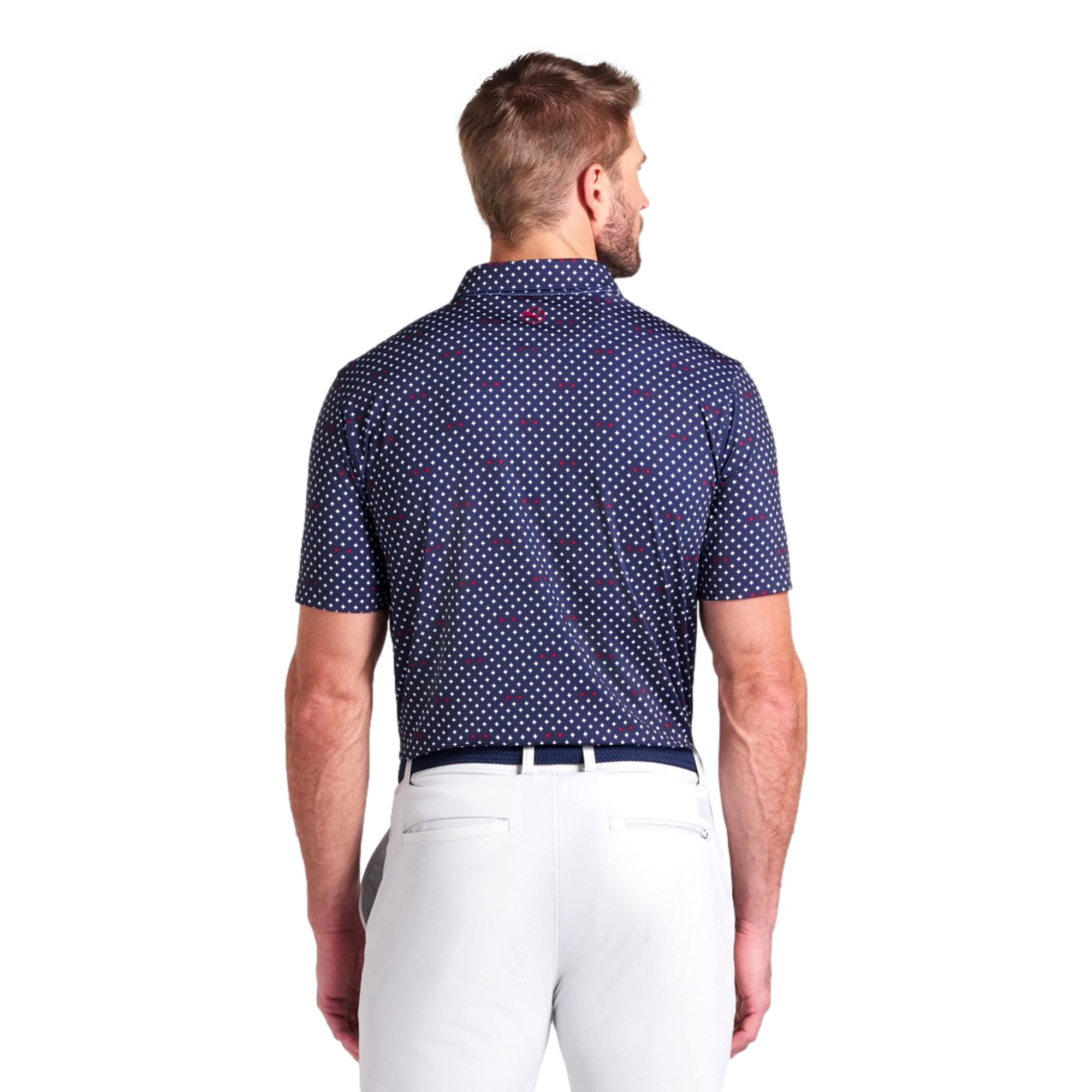 MATTR Men's Performance Burgh Short Sleeve Golf Polo Shirt