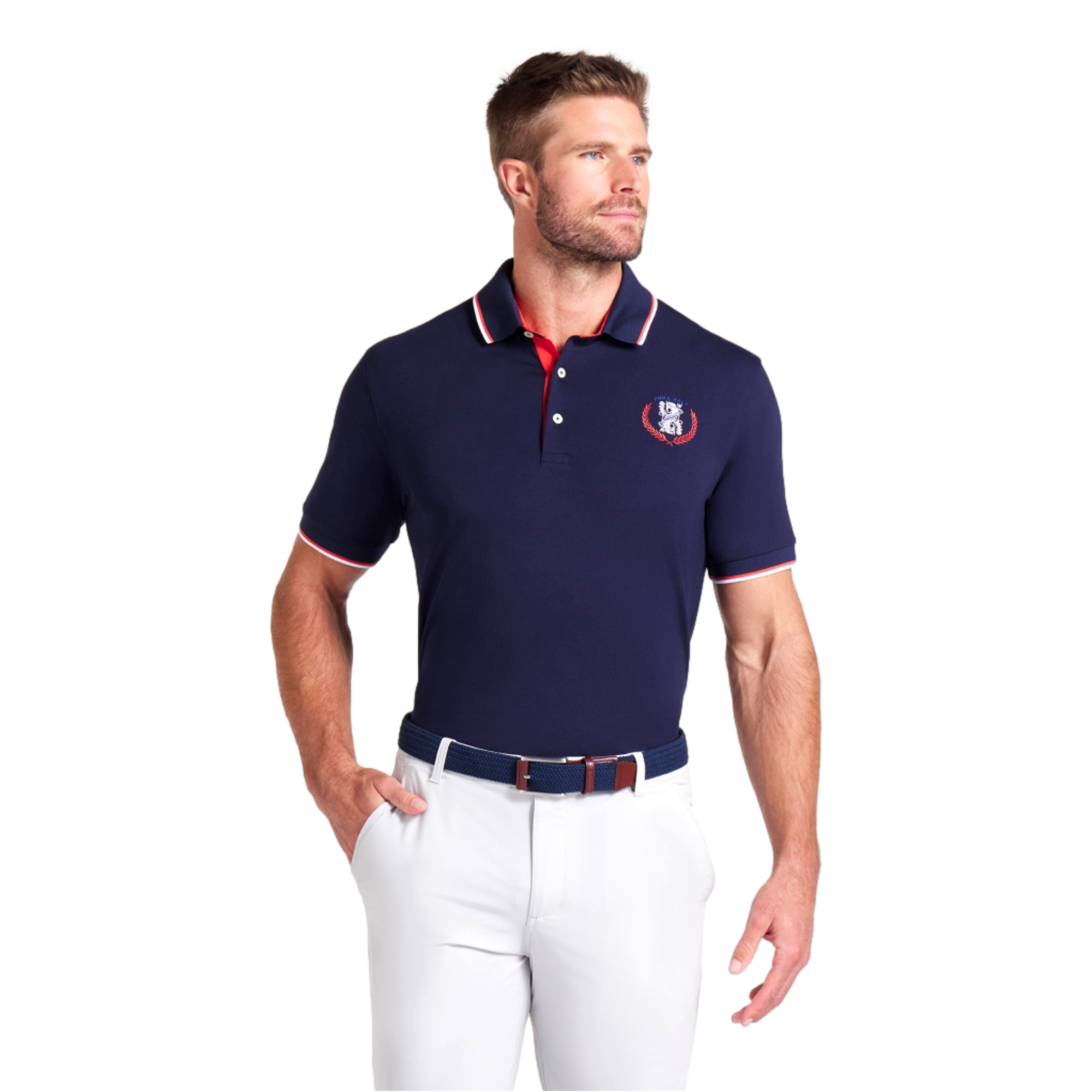 Modalon Queen City Men's Short Sleeve Golf Polo Shirt