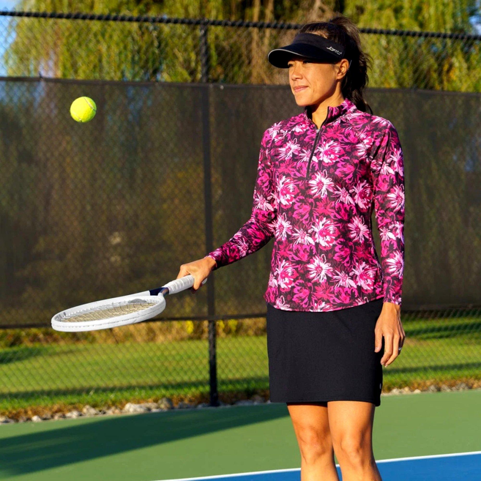 Women's Artsy Floral Quarter Zip