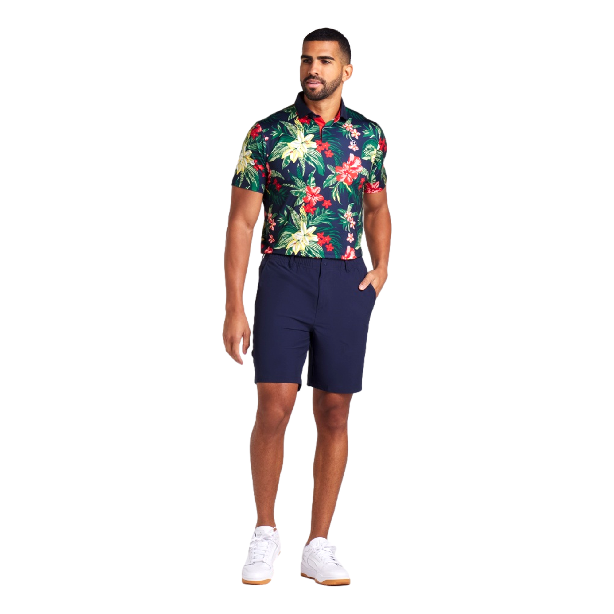 Puma X PTC Floral Men's Short Sleeve Golf Polo Shirt