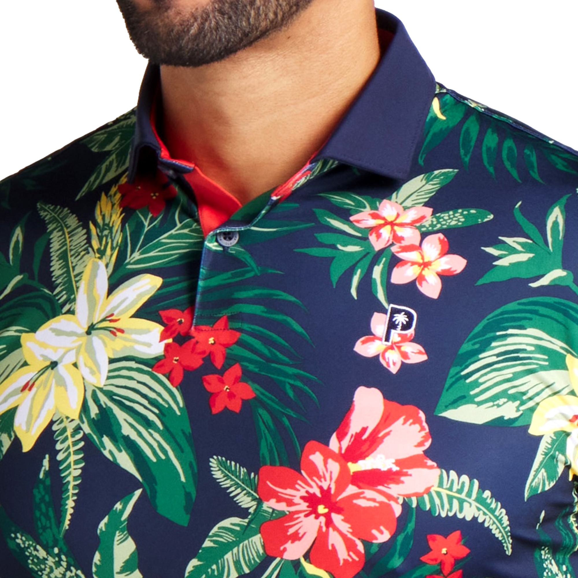 Puma X PTC Floral Men's Short Sleeve Golf Polo Shirt