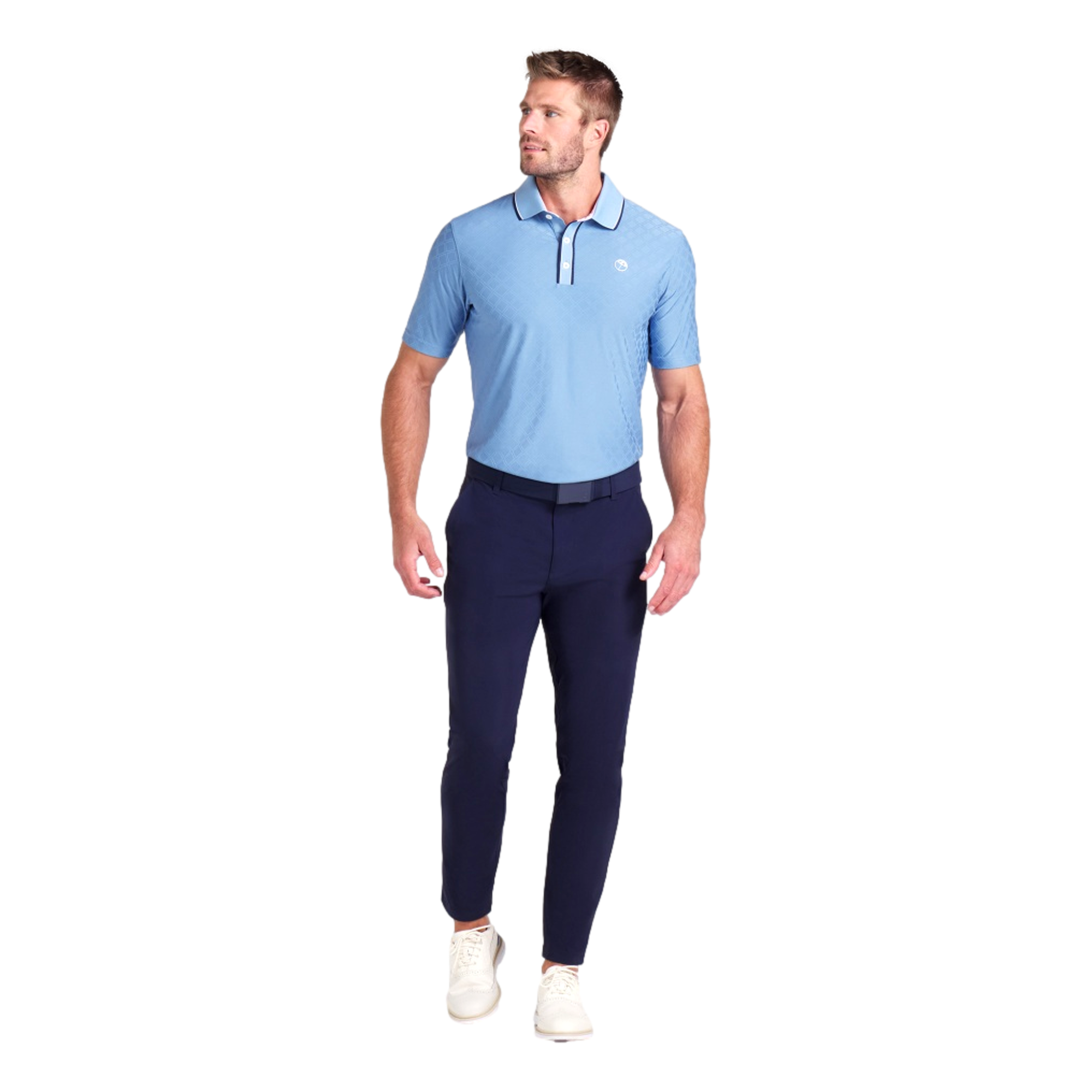 Puma X AP Tipped Jacquard Short Sleeve Golf  Polo Shirt