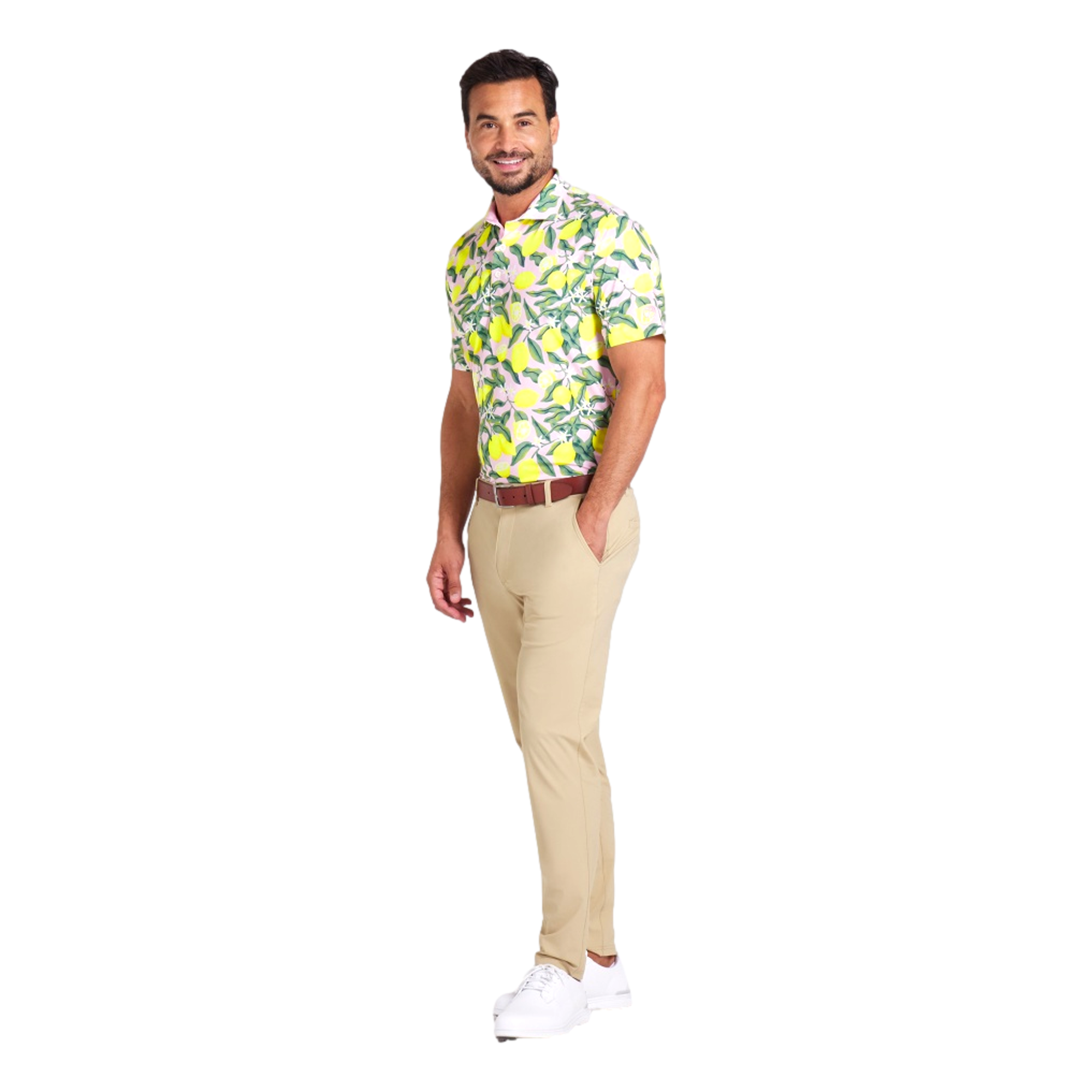 Puma X AP Lemon Branch Men's Short Sleeve Golf Polo Shirt