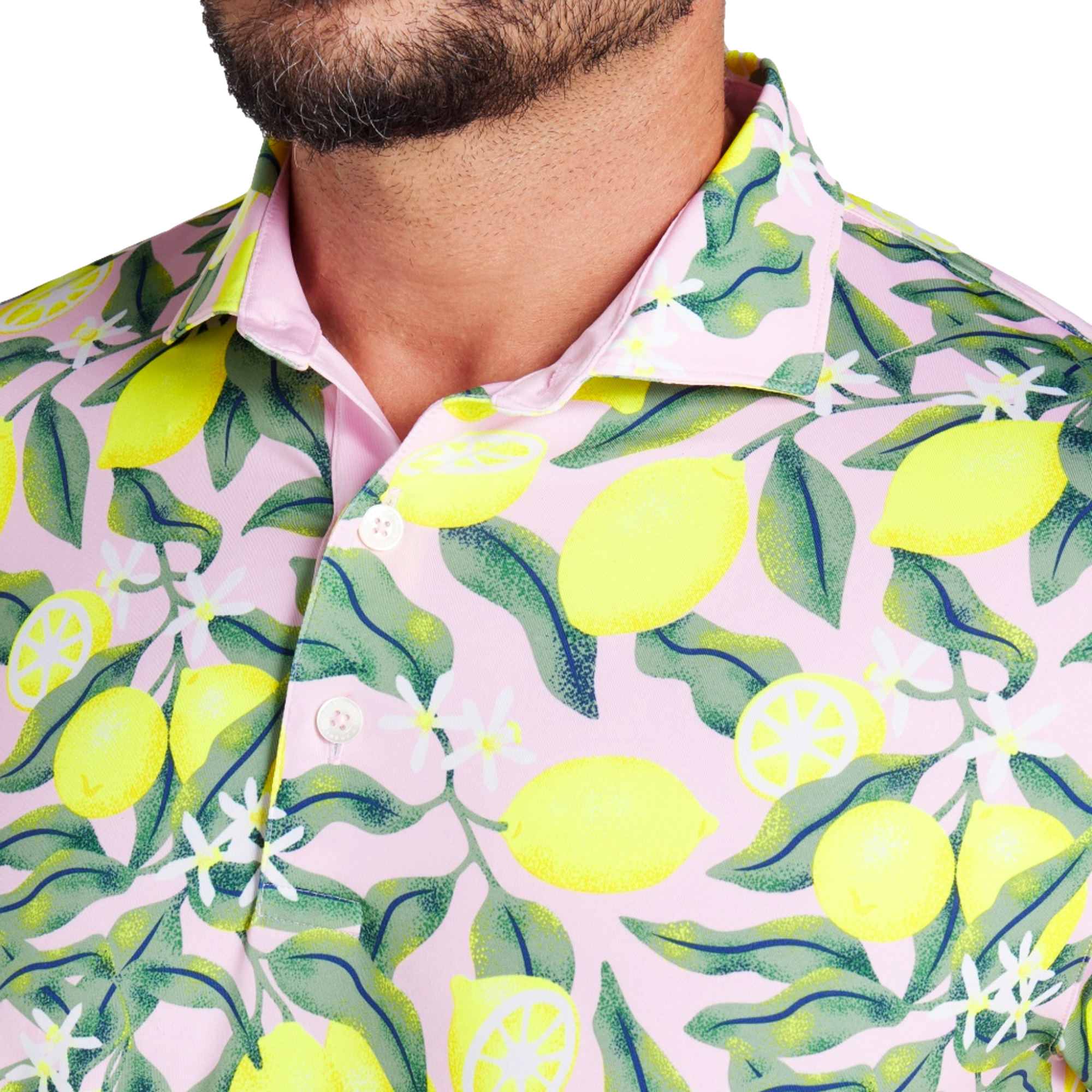 Puma X AP Lemon Branch Men's Short Sleeve Golf Polo Shirt
