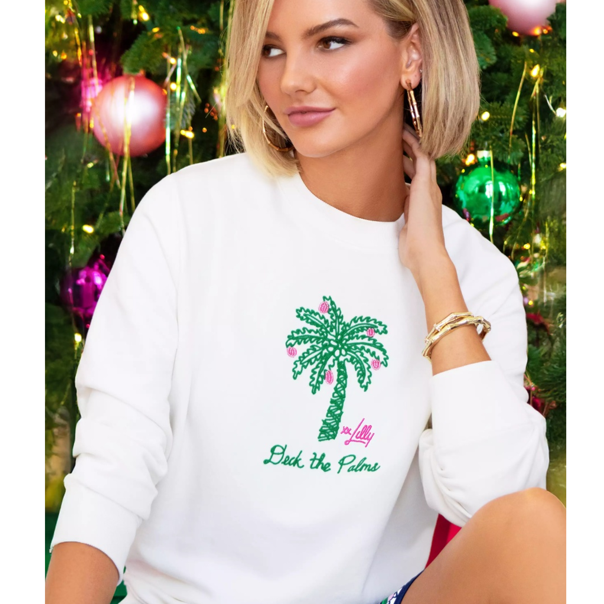 Women's Ballad Deck The Palms Sweatshirt