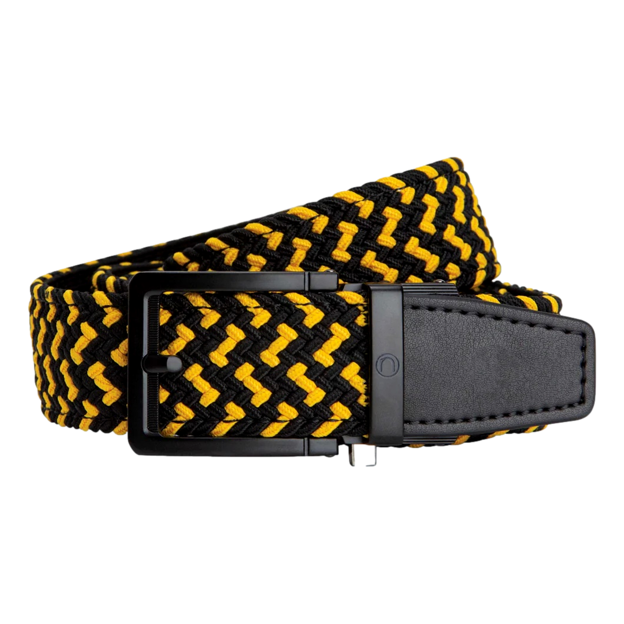 Braided Black & Gold Men's Golf Belt