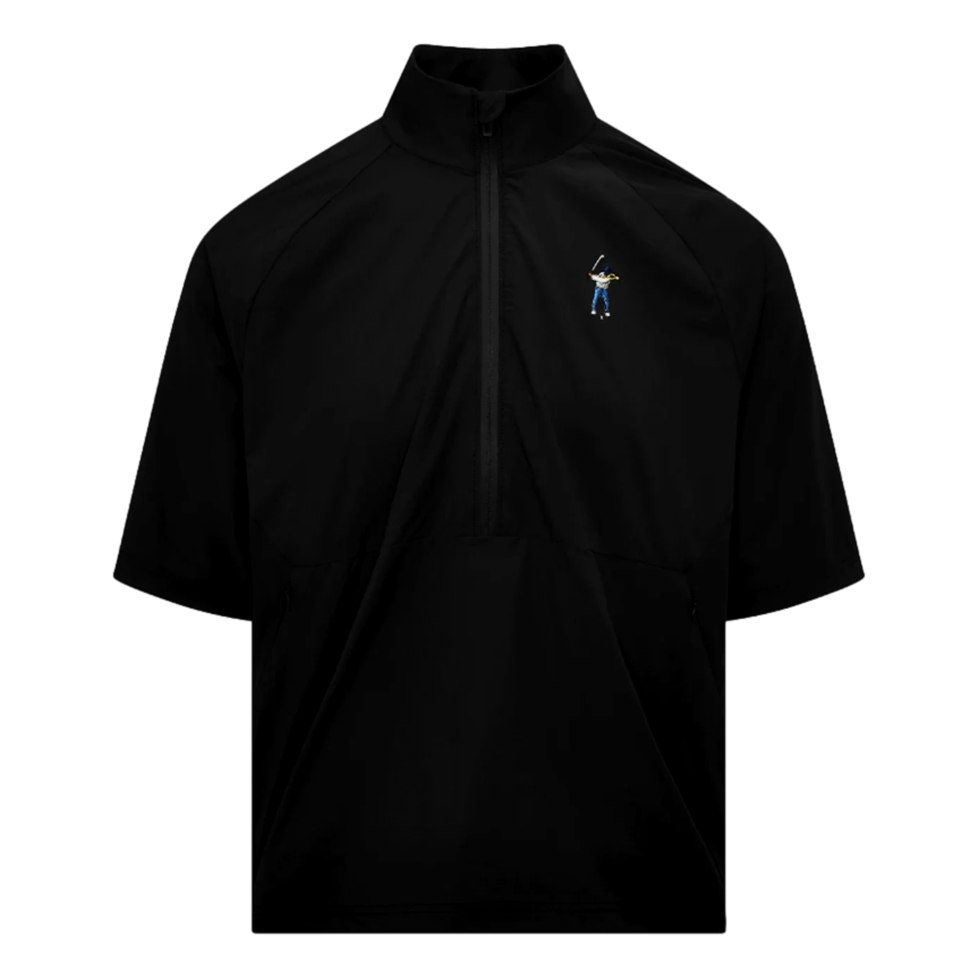 Mockneck Tech Short Sleeve Quarter Zip Top Shirt