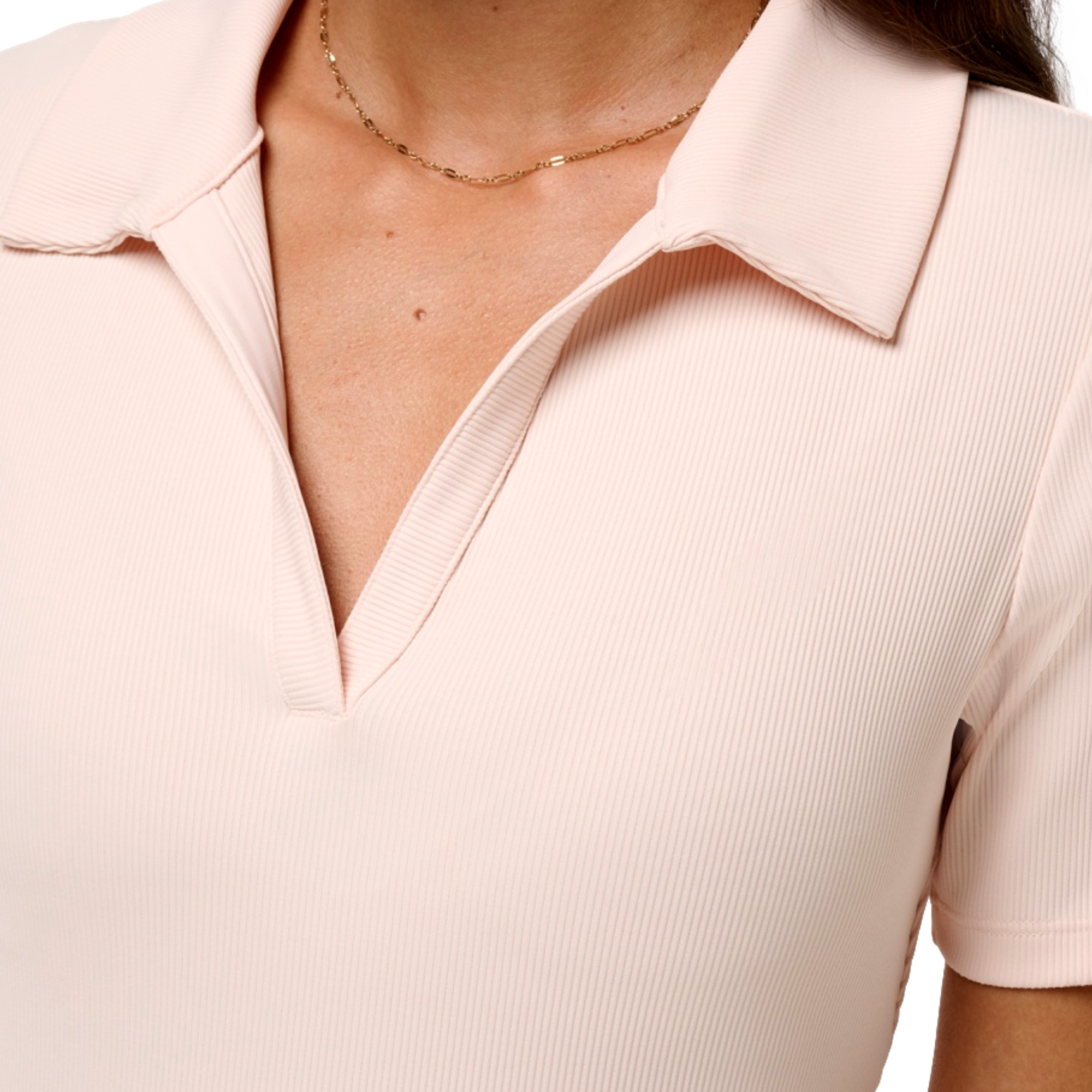 Moveknit V Neck Women's Short Sleeve Golf Polo Shirt