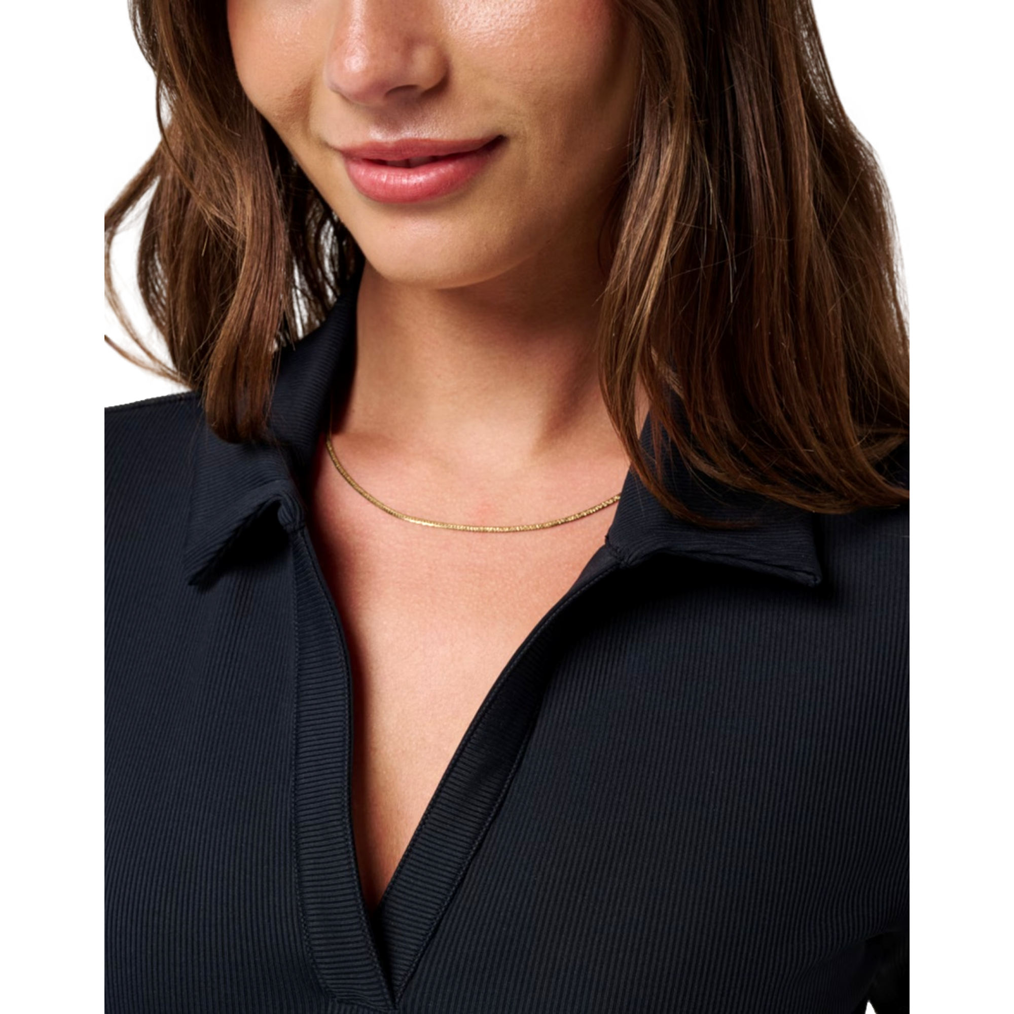 Moveknit V Neck Women's Short Sleeve Golf Polo Shirt