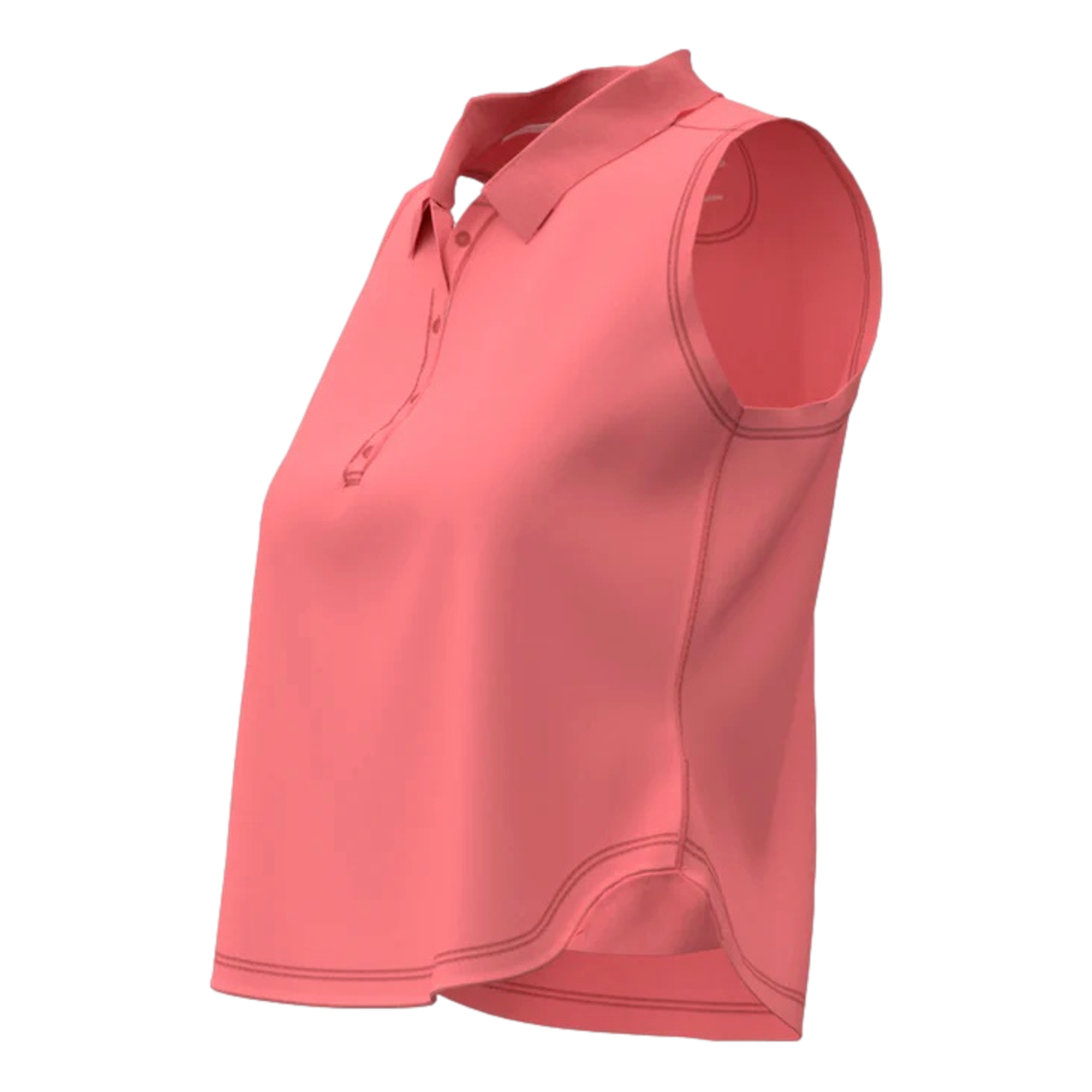 Classic Cropped Women's Sleeveless Golf Polo Shirt
