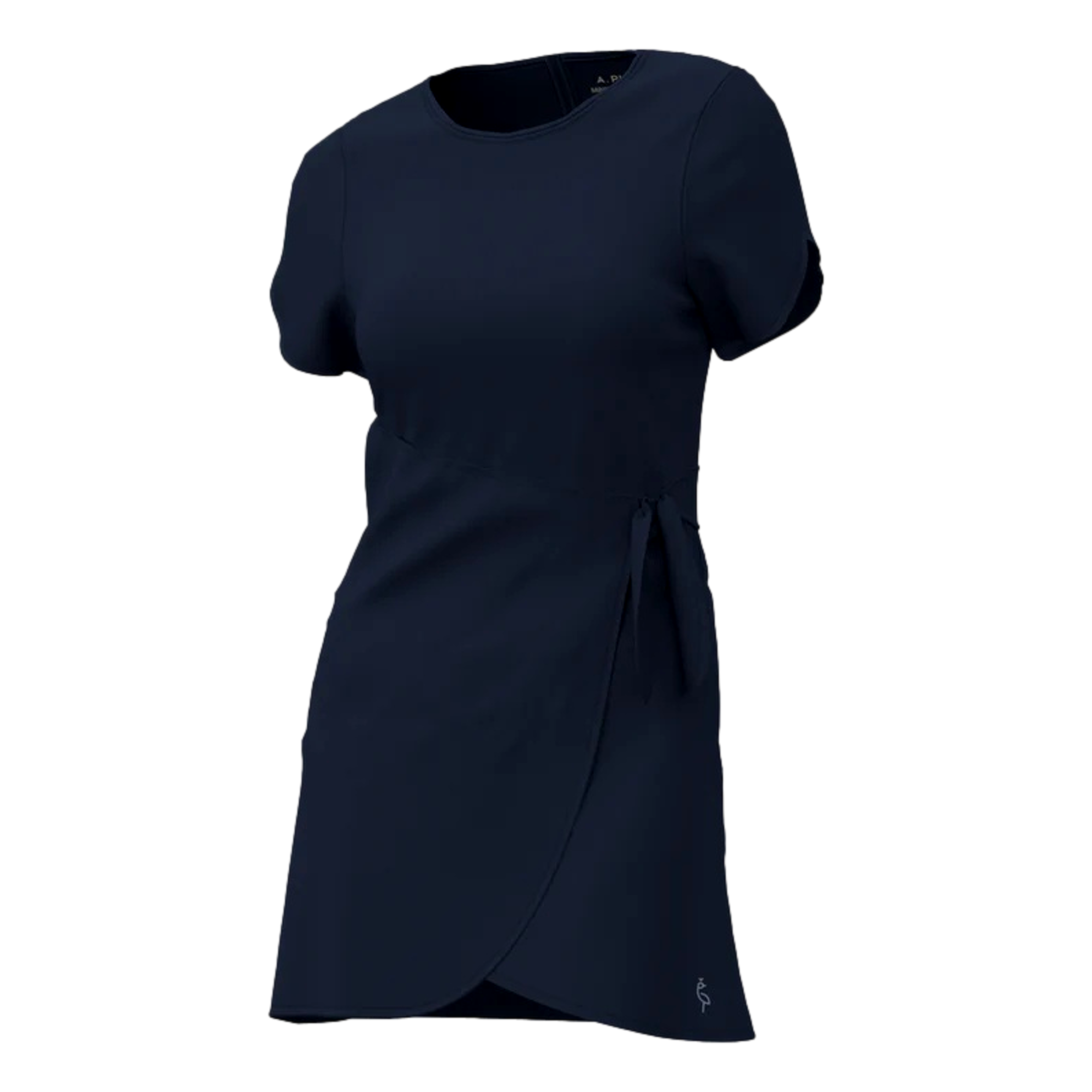Short Sleeve Wrap Dress