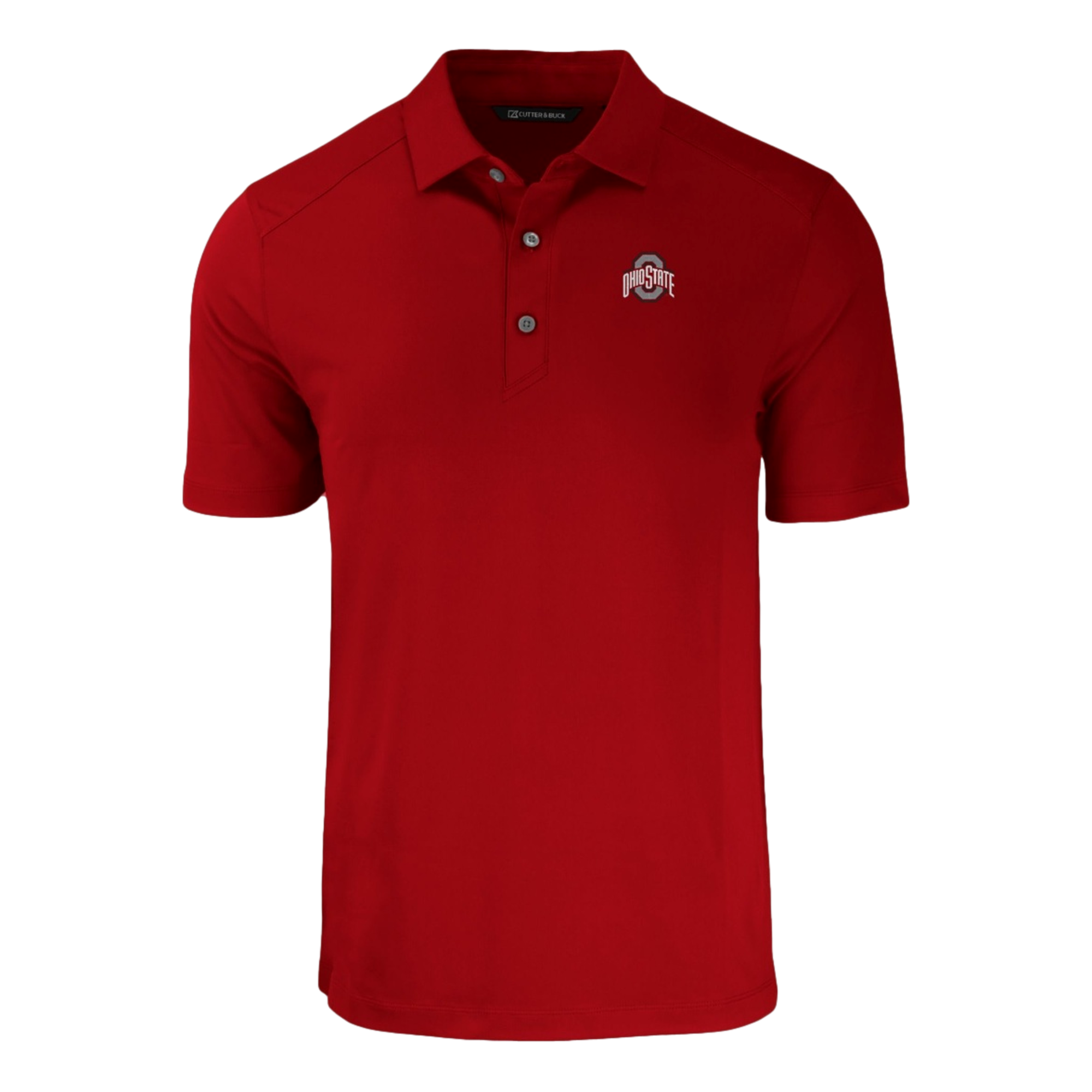Ohio State Buckeyes Cutter & Buck Forge Eco Stretch Recycled Men's Short Sleeve Golf Polo Shirt