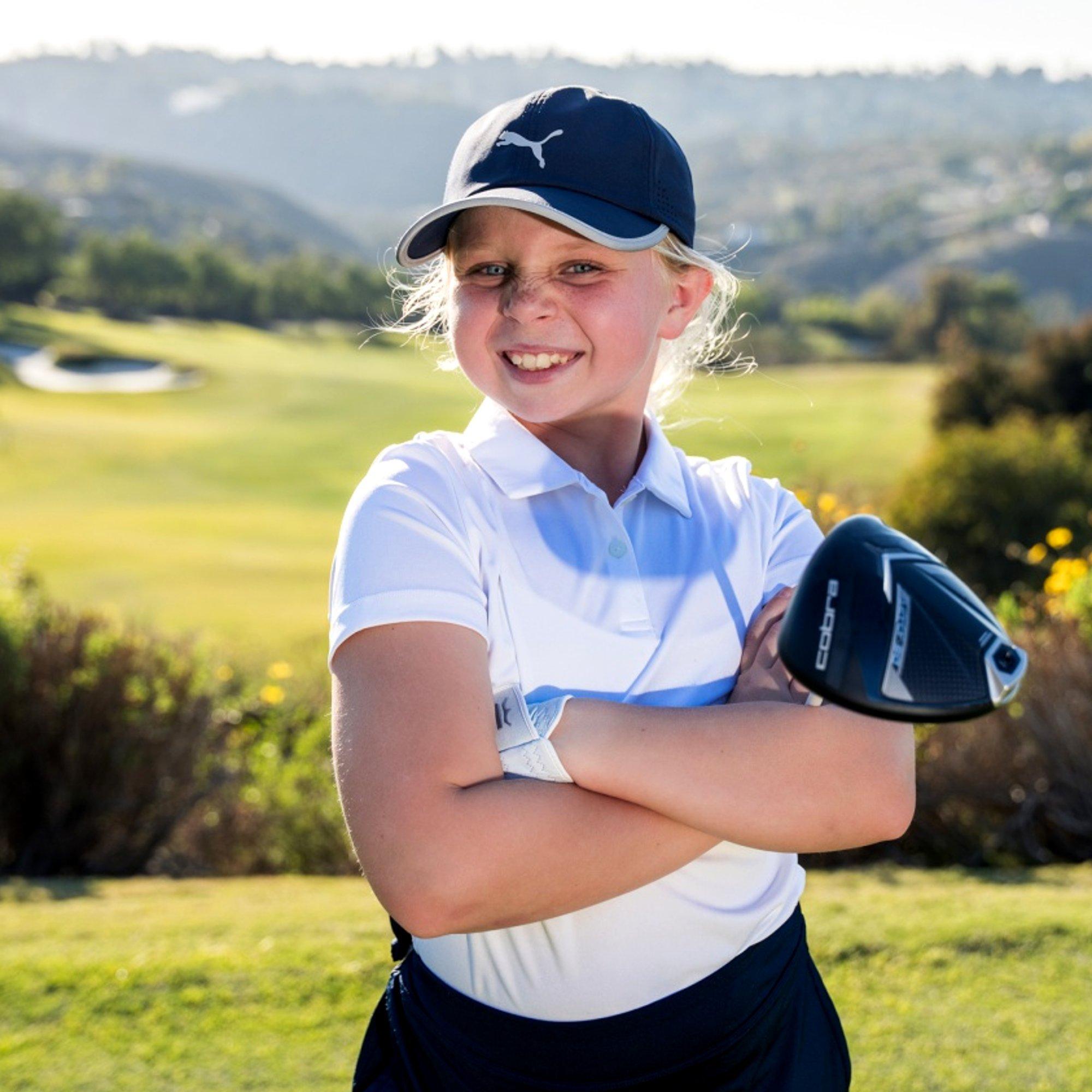 Girls Solid Short Sleeve Polo