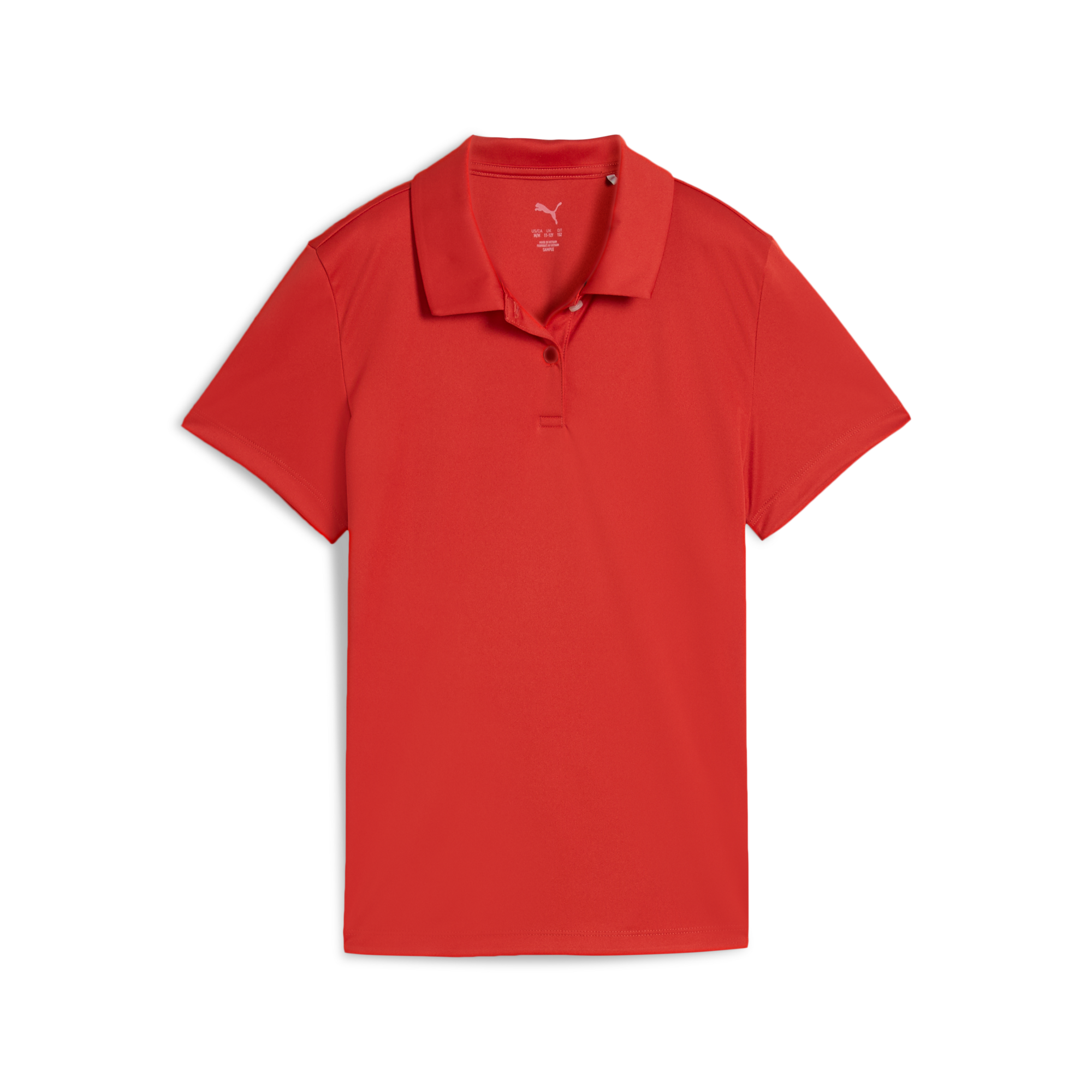 Girls Solid Short Sleeve Polo