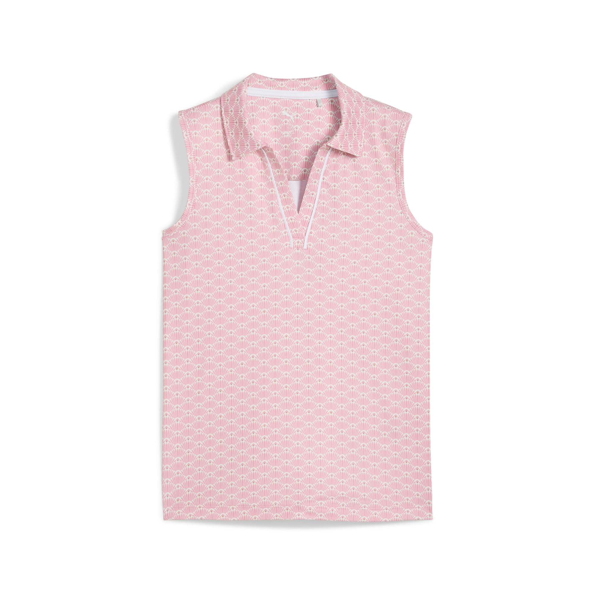 Girls Scallop Sleeveless Polo