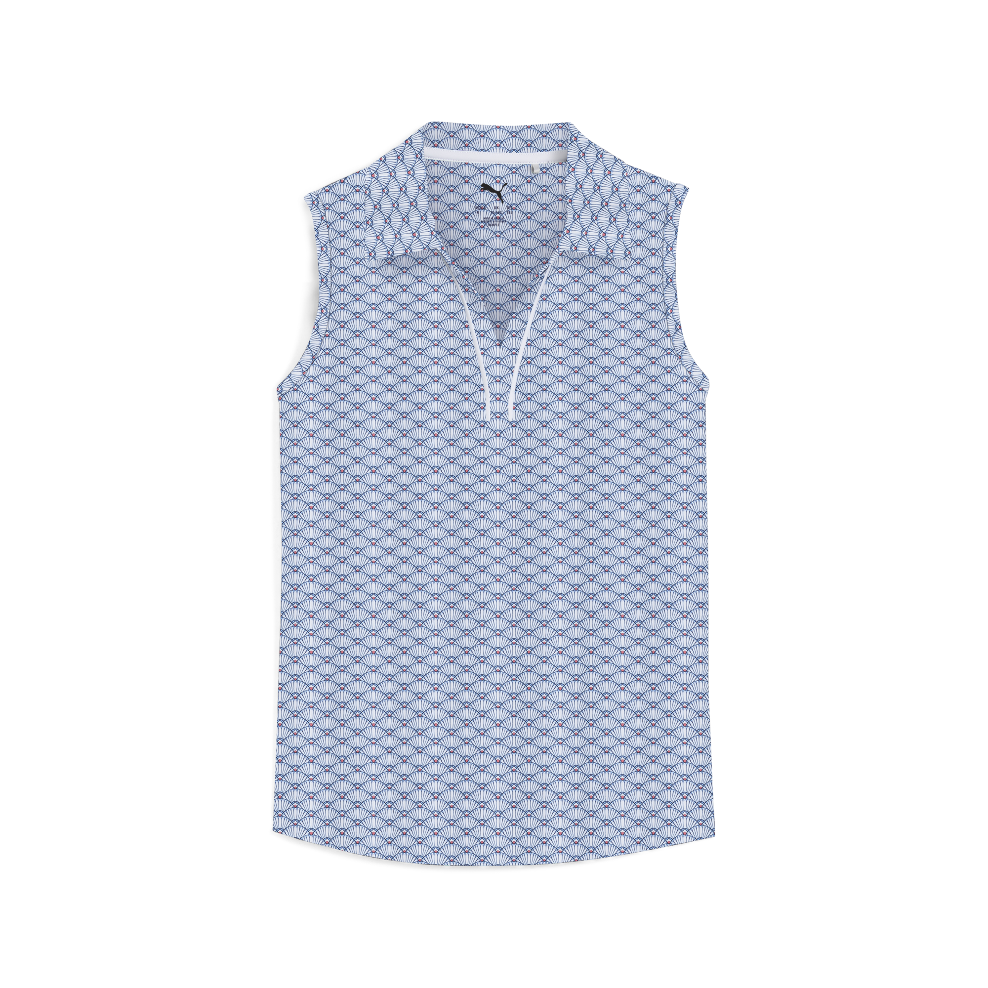 Girls Scallop Sleeveless Polo