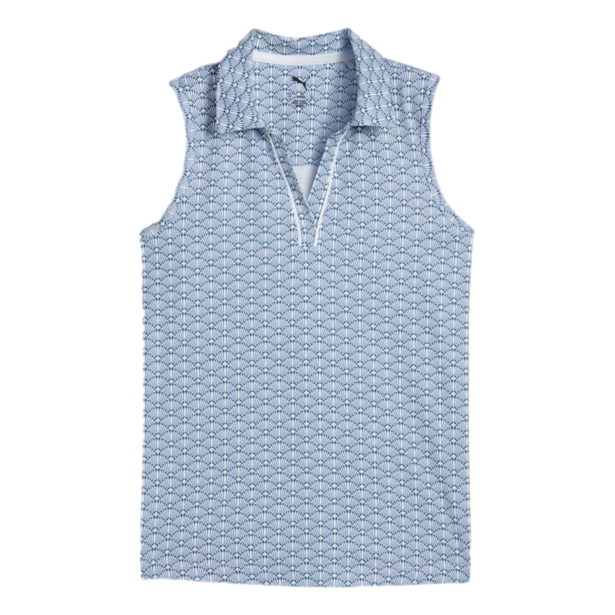 Girls Scallop Sleeveless Polo