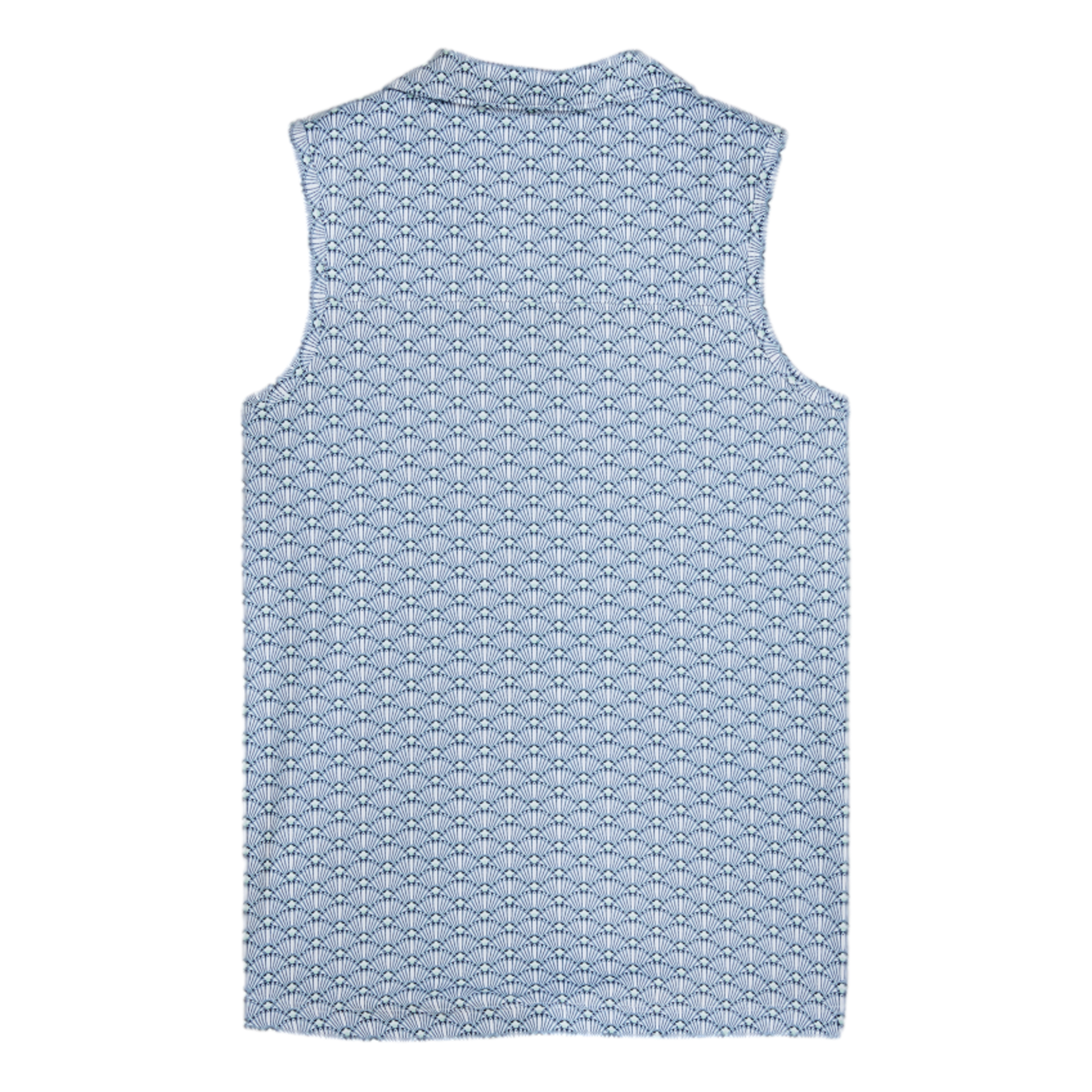 Girls Scallop Sleeveless Polo