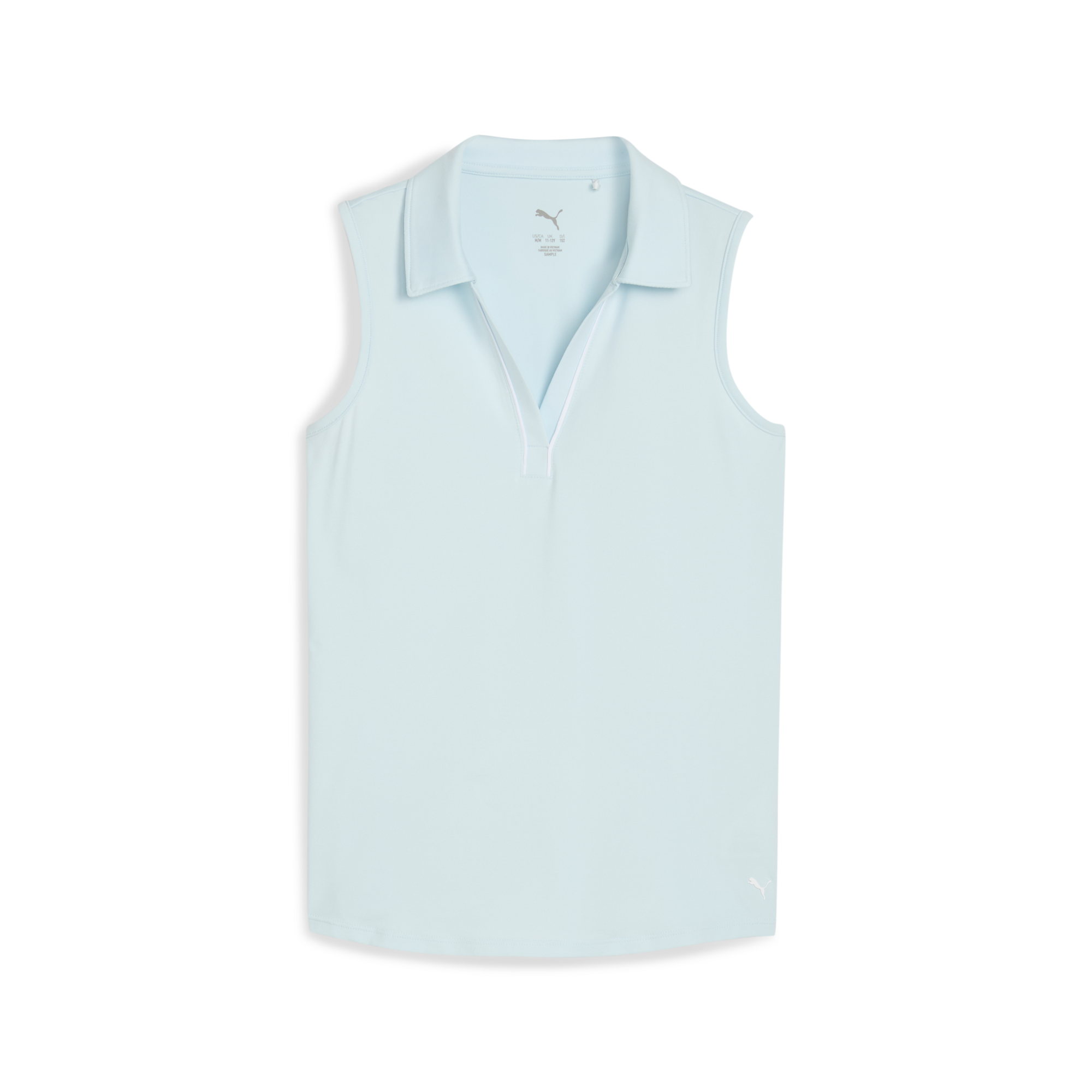 Girls Cloudspun Piped Sleeveless Polo