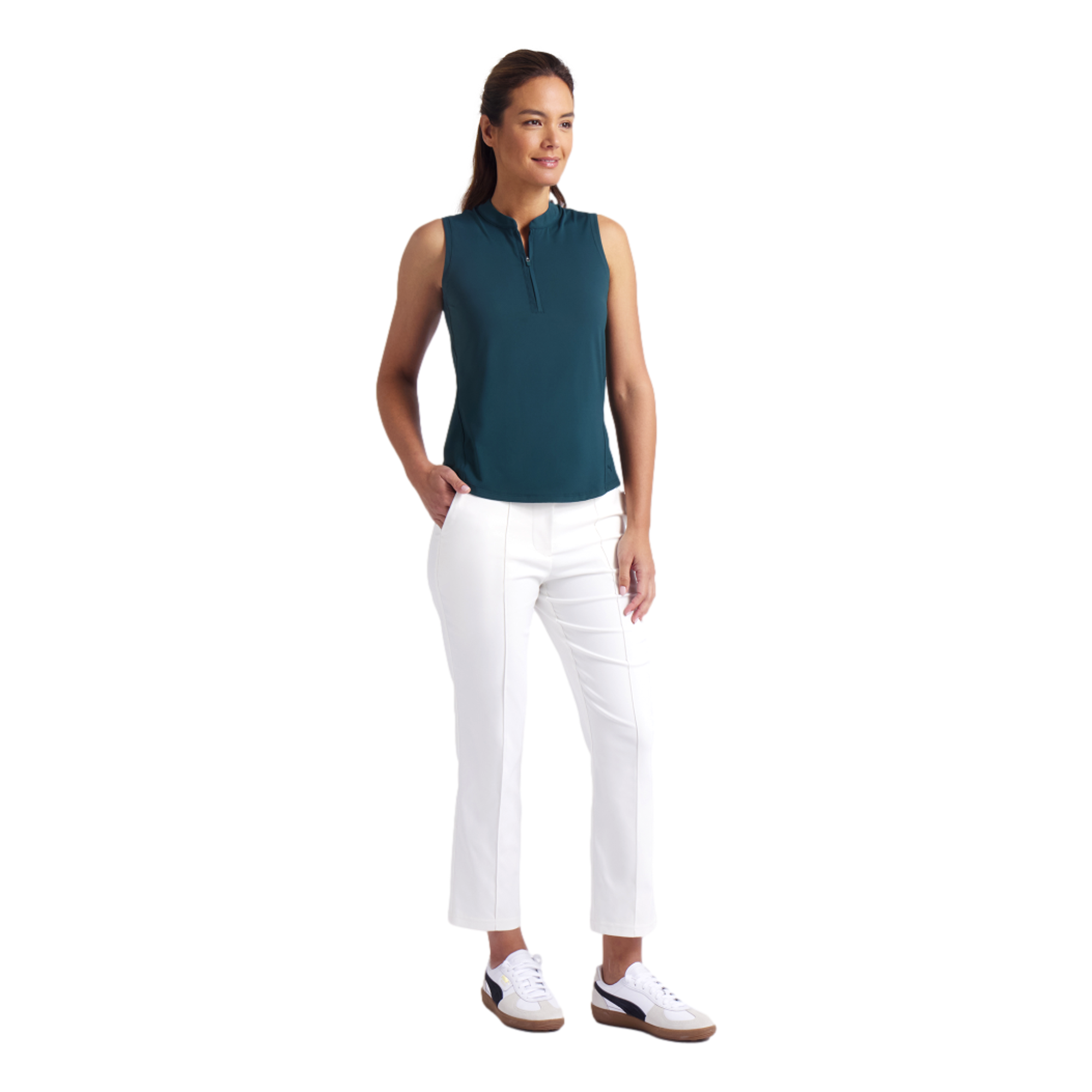 Aerion Mockneck Women's Sleeveless Golf Shirt
