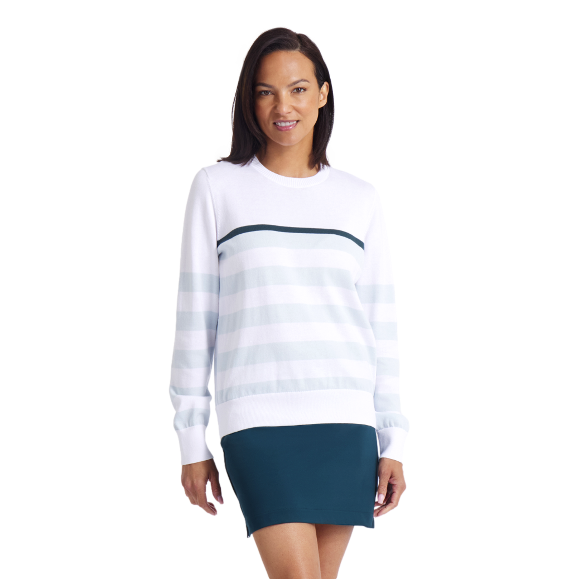Resort Stripe Women's Golf Sweater