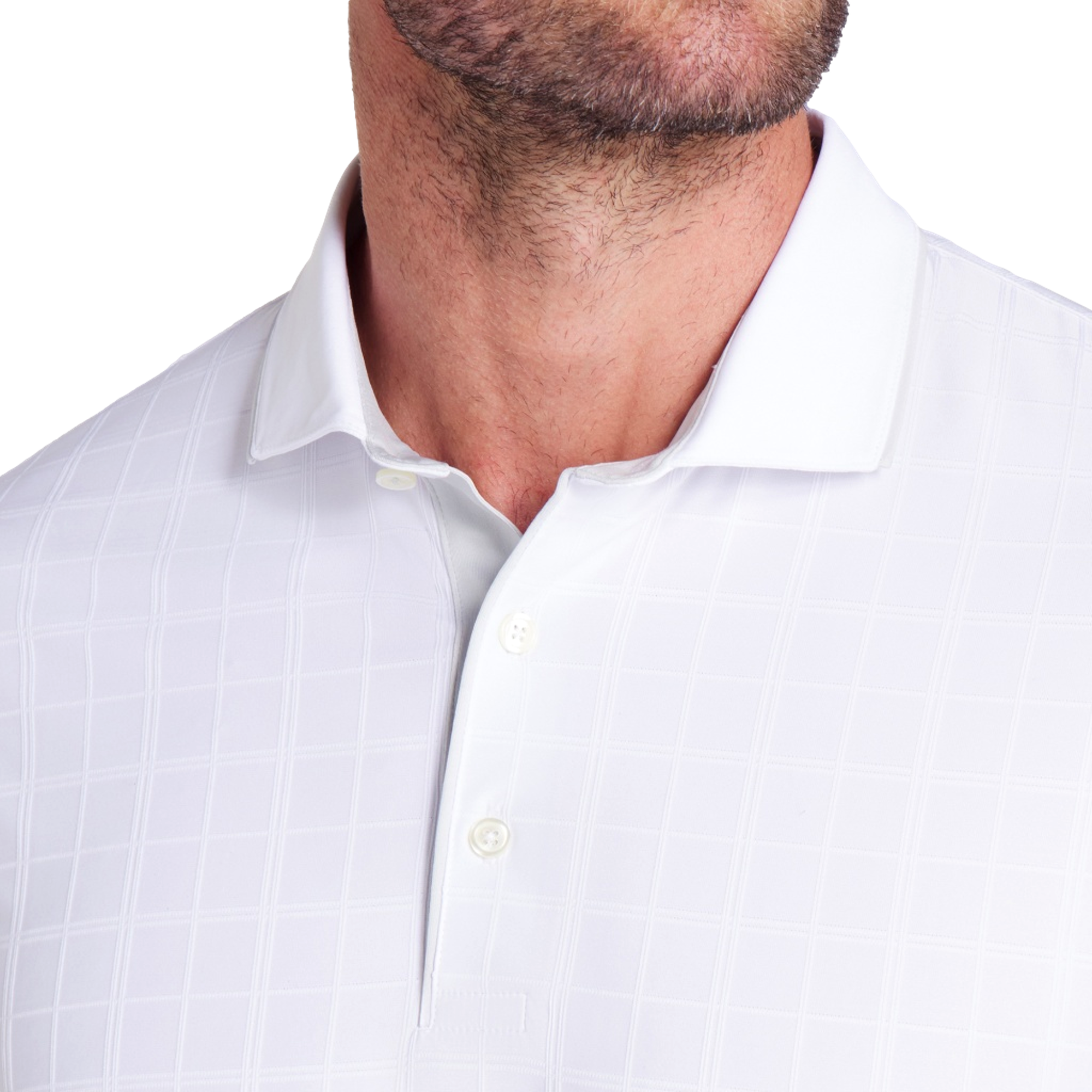 MATTR Check Men's Short Sleeve Golf Polo Shirt