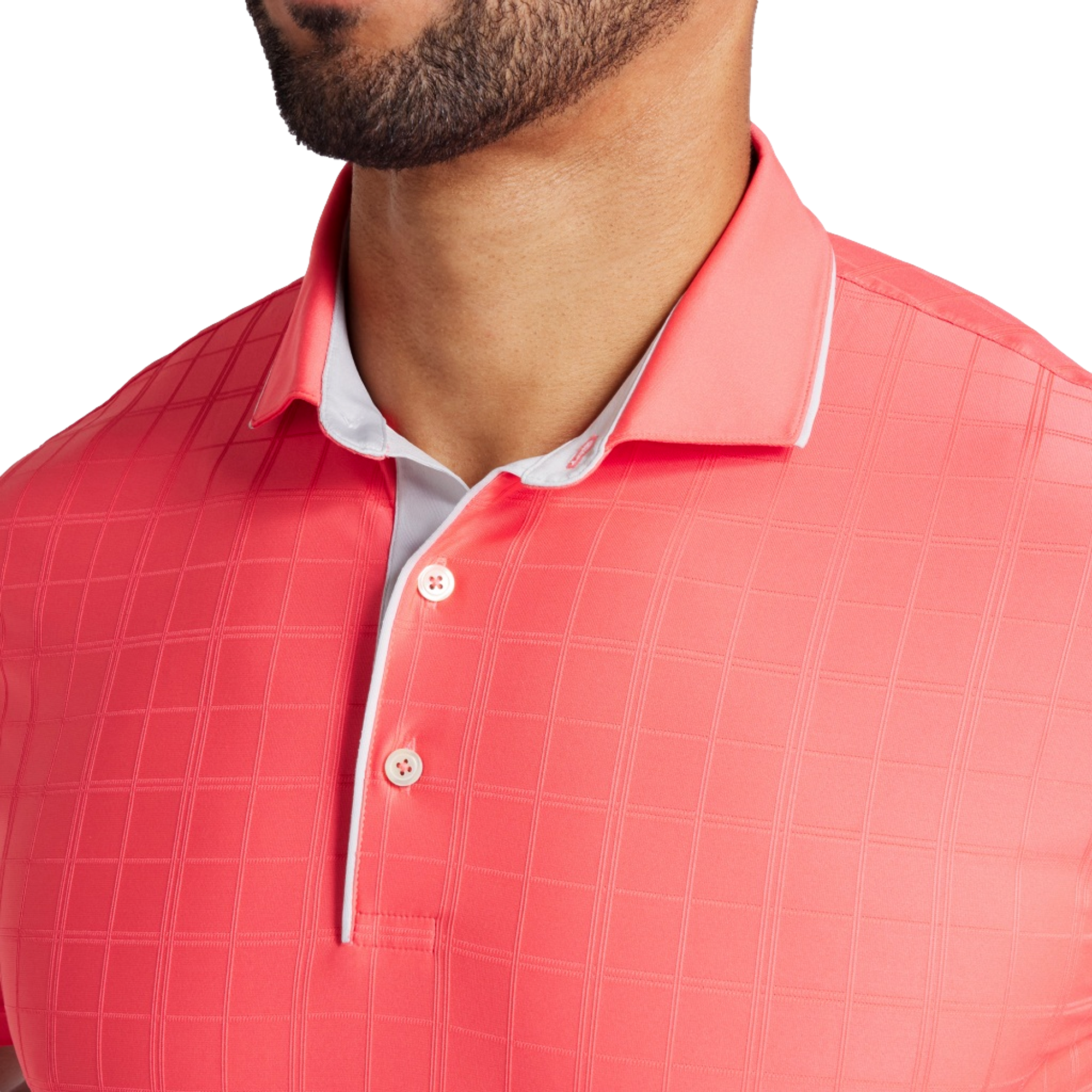 MATTR Check Men's Short Sleeve Golf Polo Shirt
