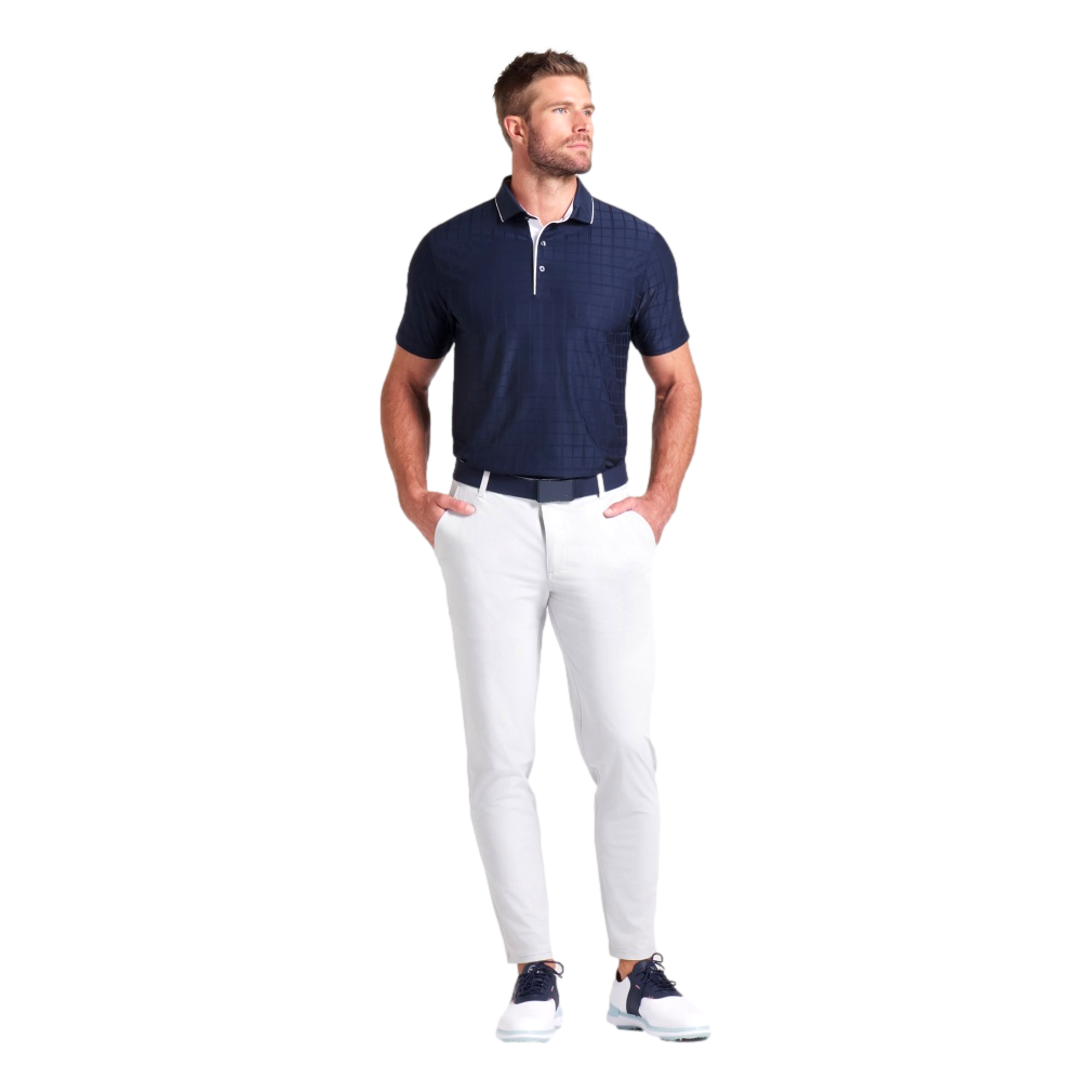 MATTR Check Polo Shirt