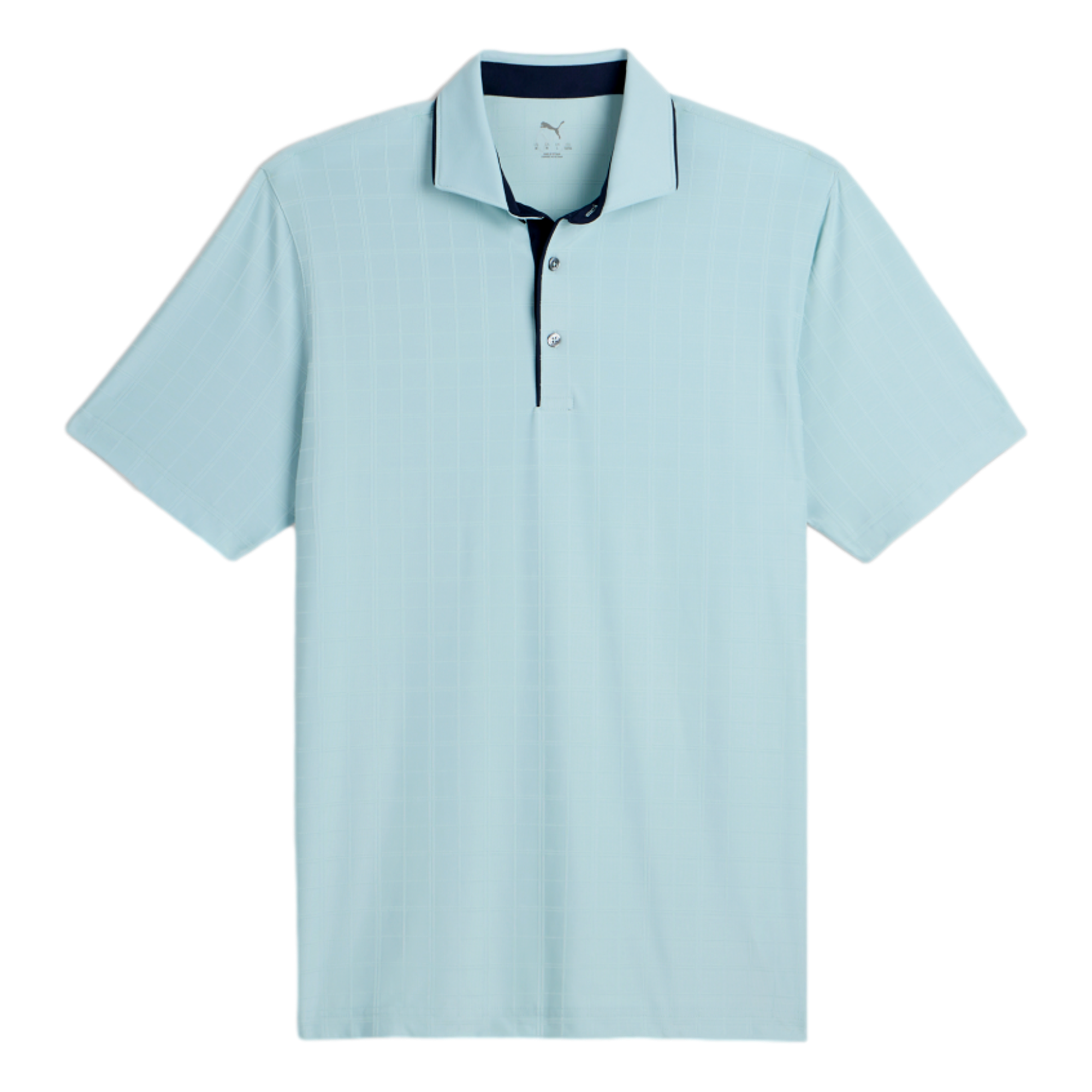 MATTR Check Men's Short Sleeve Golf Polo Shirt