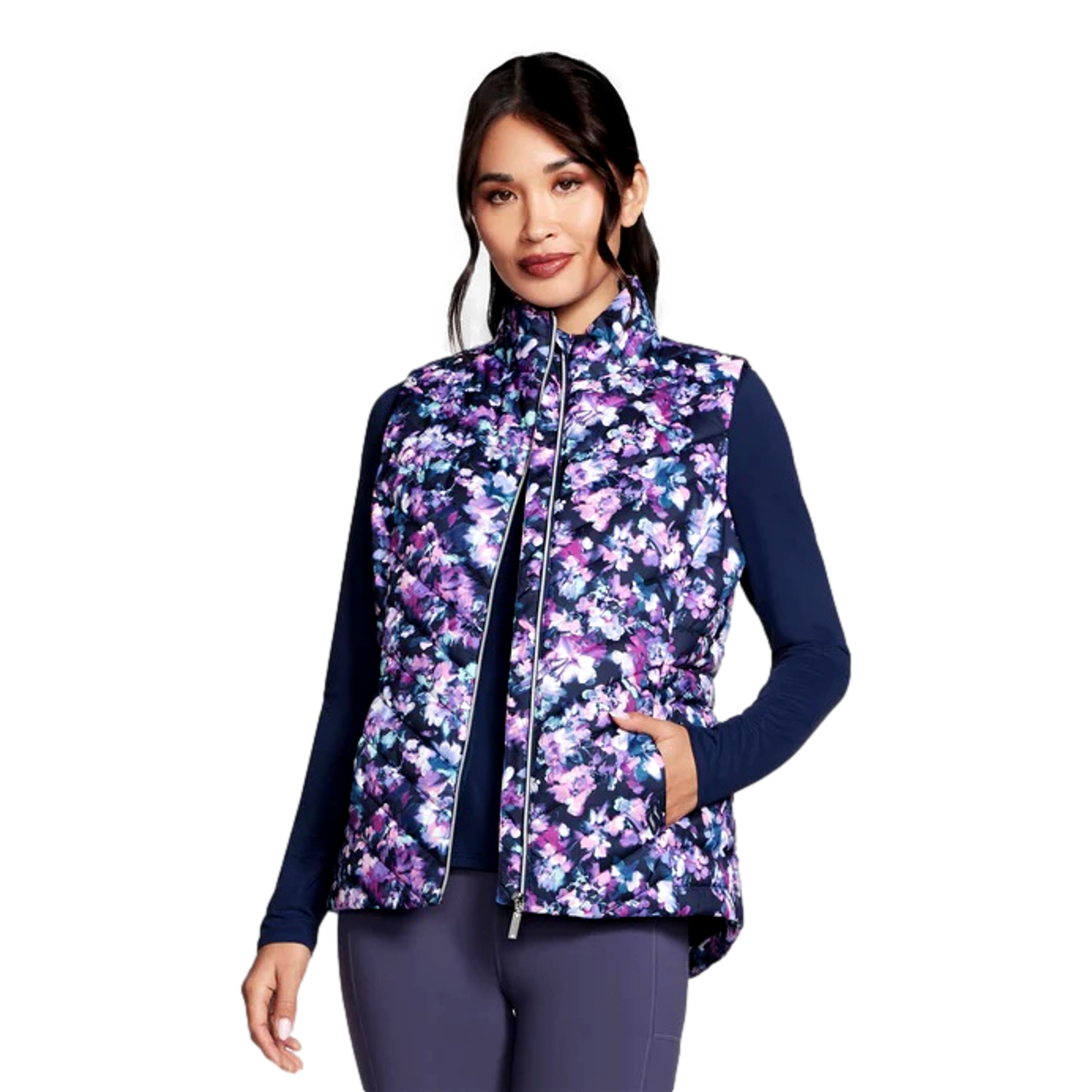 Women's Go Shield Mist Floral Sleeveless  Vest