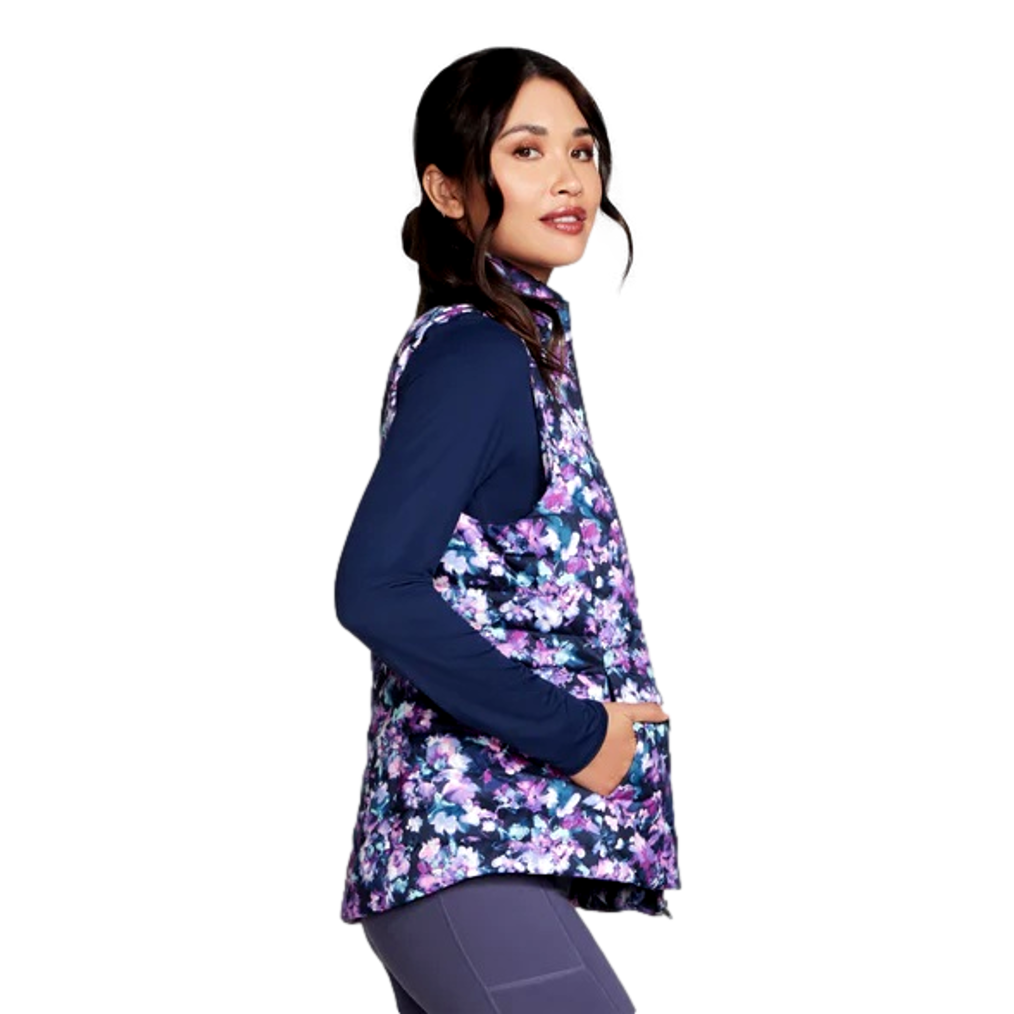 Women's Go Shield Mist Floral Sleeveless  Vest