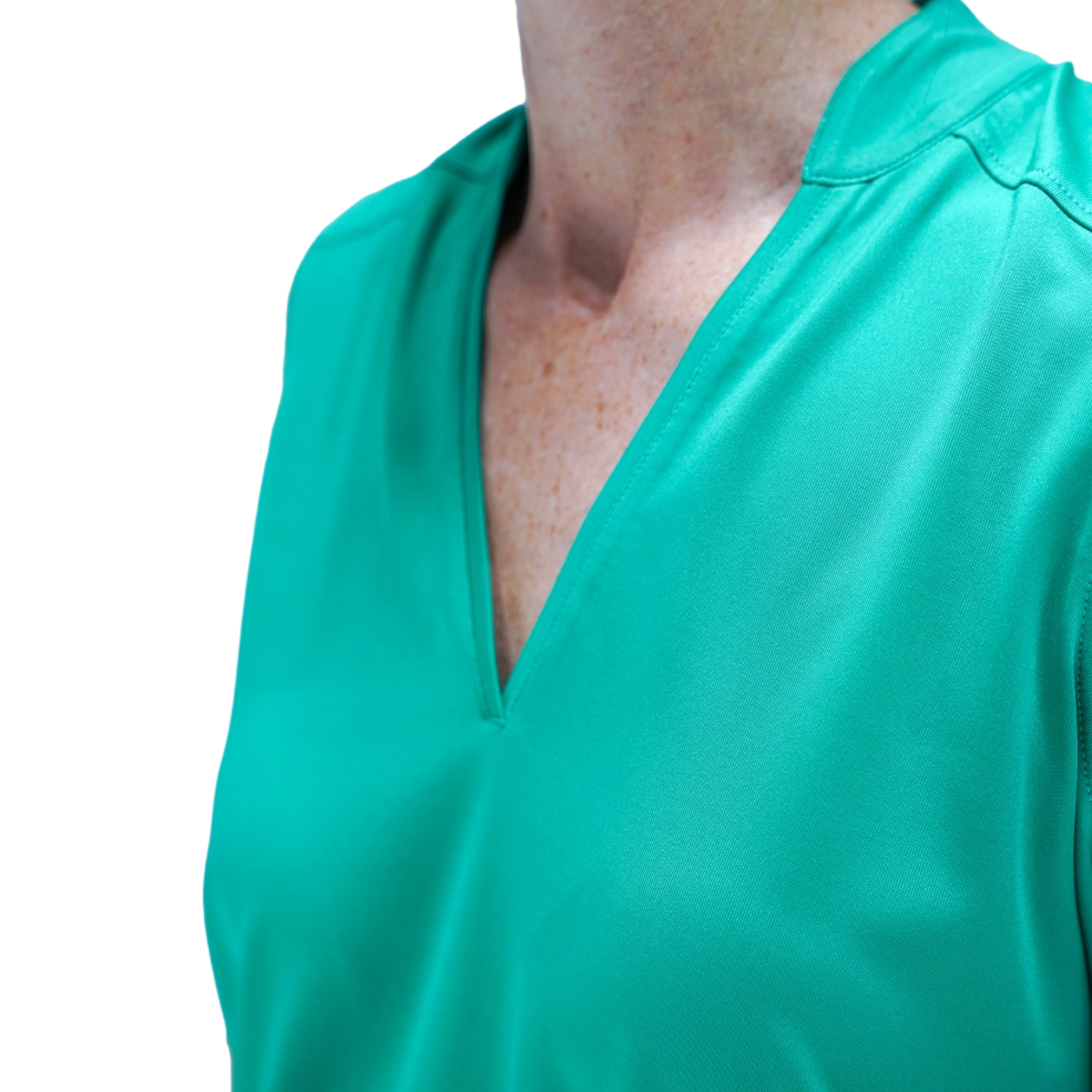 Solid Women's Sleeveless Golf Polo Shirt