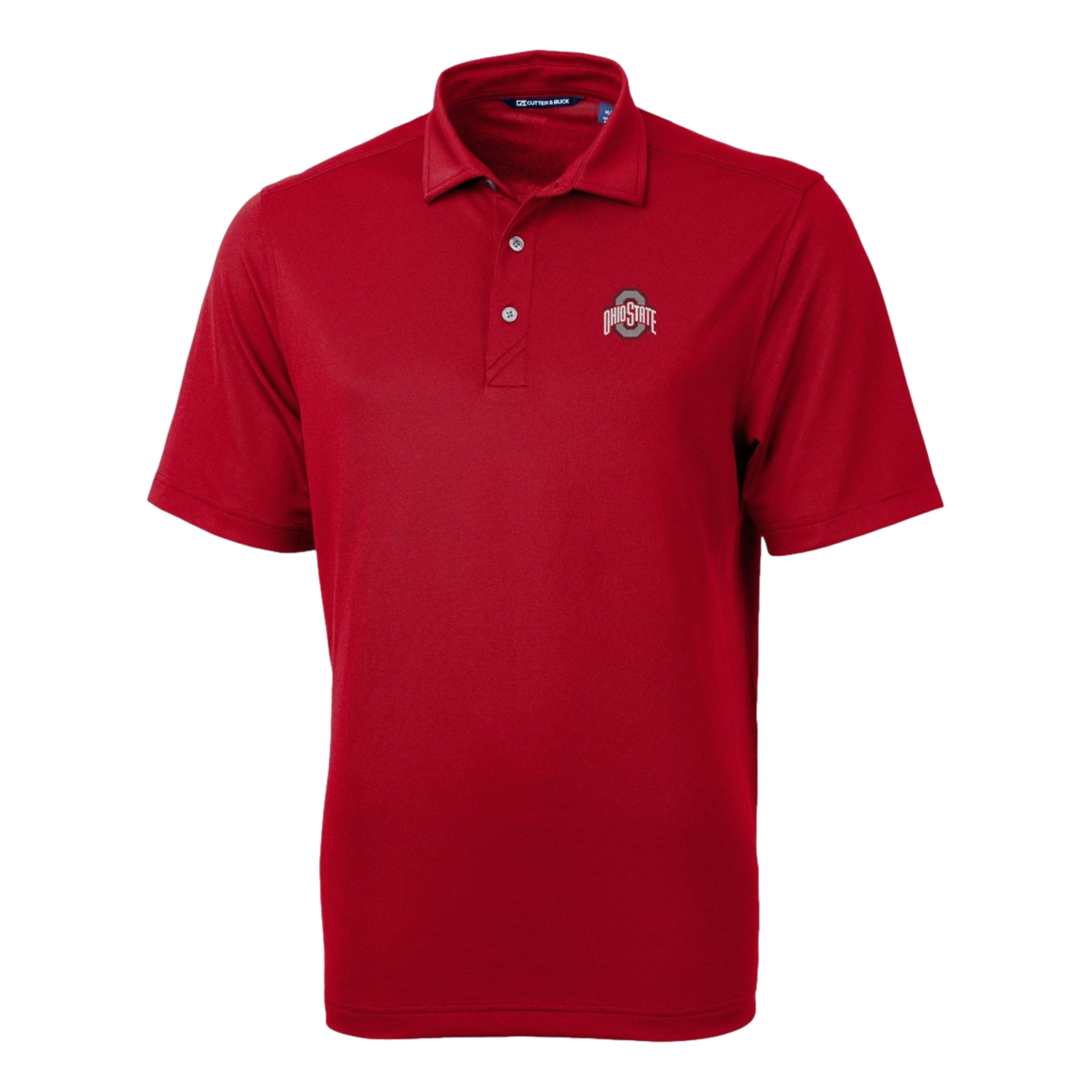 Ohio State Buckeyes Cutter & Buck Virtue Eco Pique Recycled Mens Big and Tall Polo