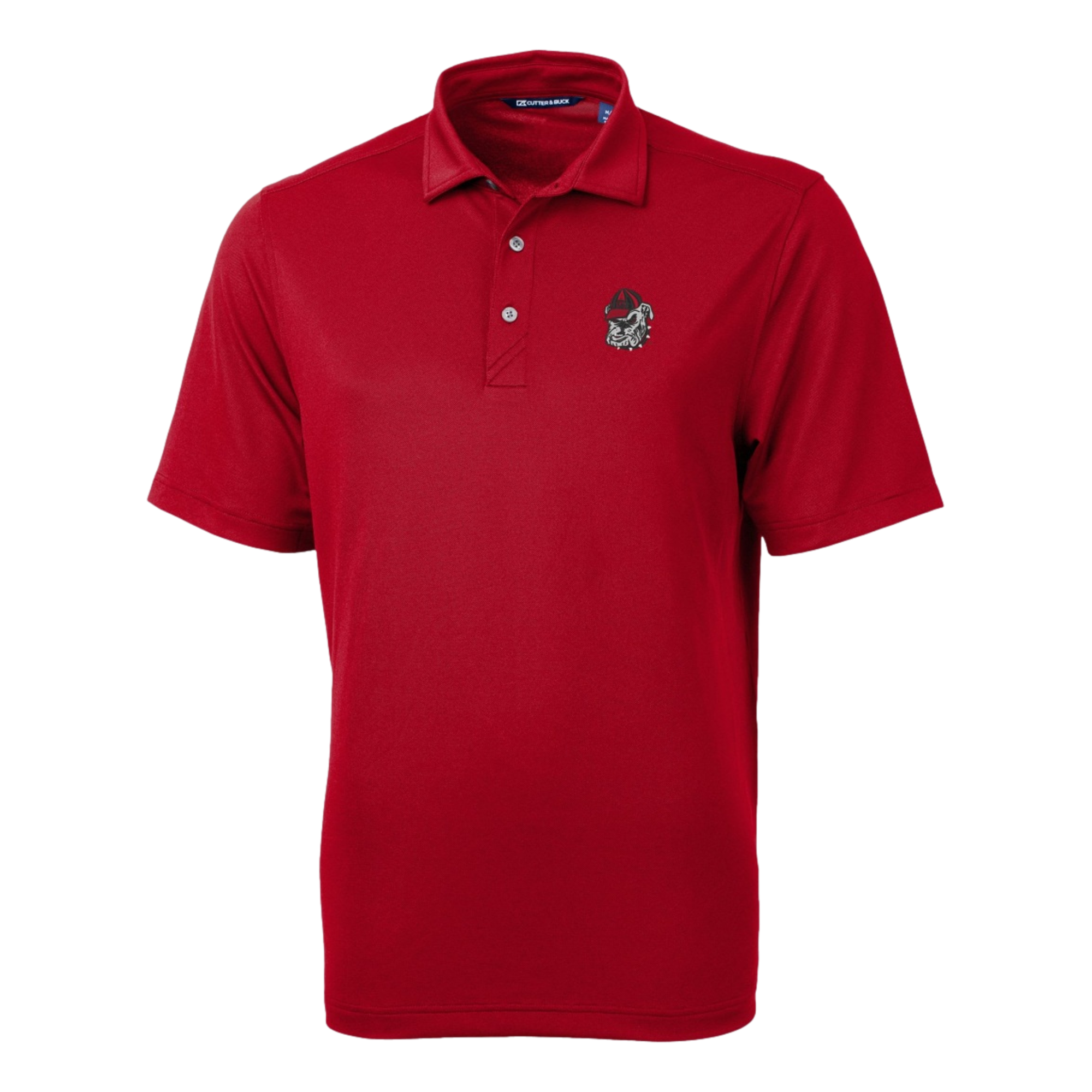 Georgia Bulldogs Cutter & Buck Virtue Eco Pique Recycled Mens Big and Tall Polo