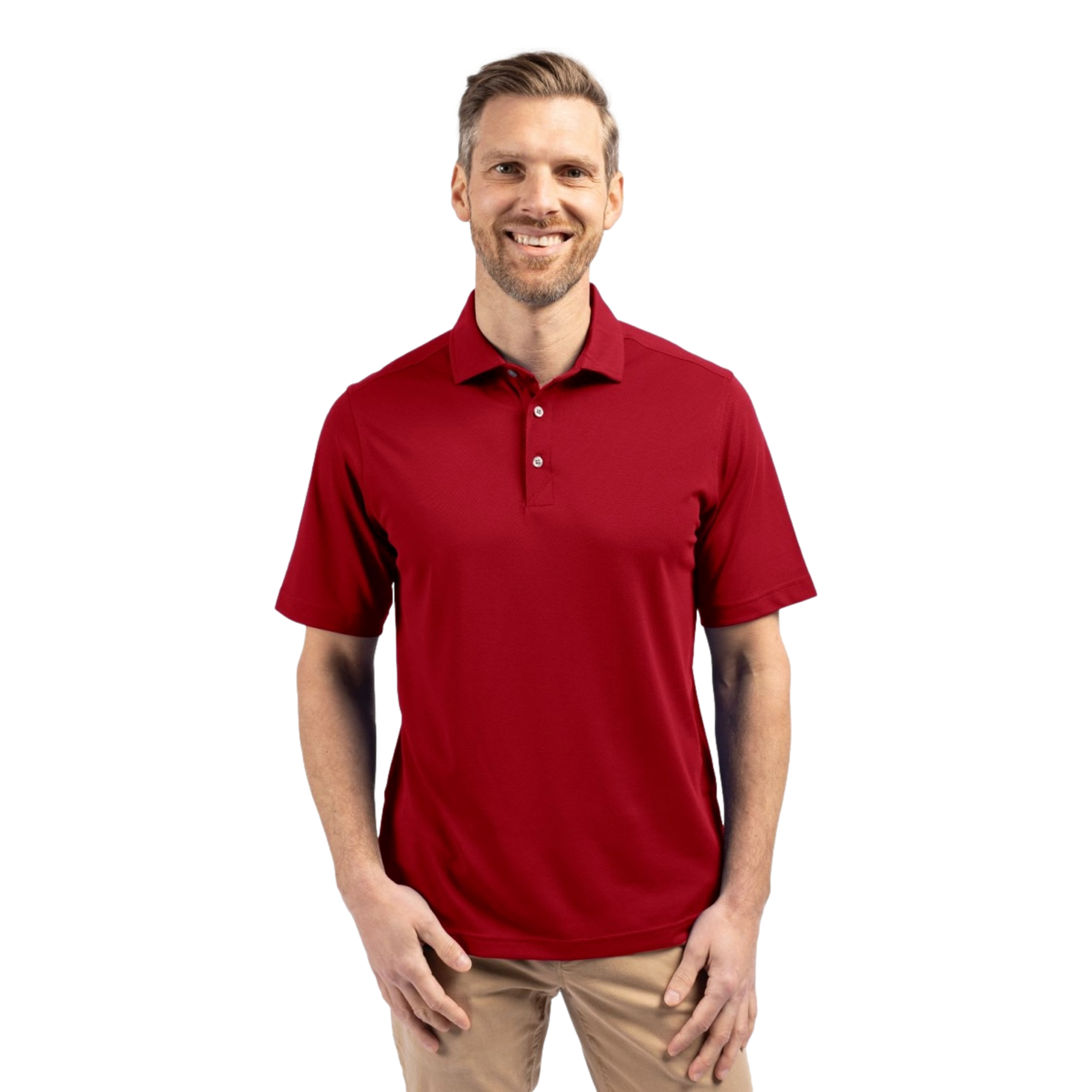 Georgia Bulldogs Cutter & Buck Virtue Eco Pique Recycled Mens Big and Tall Polo