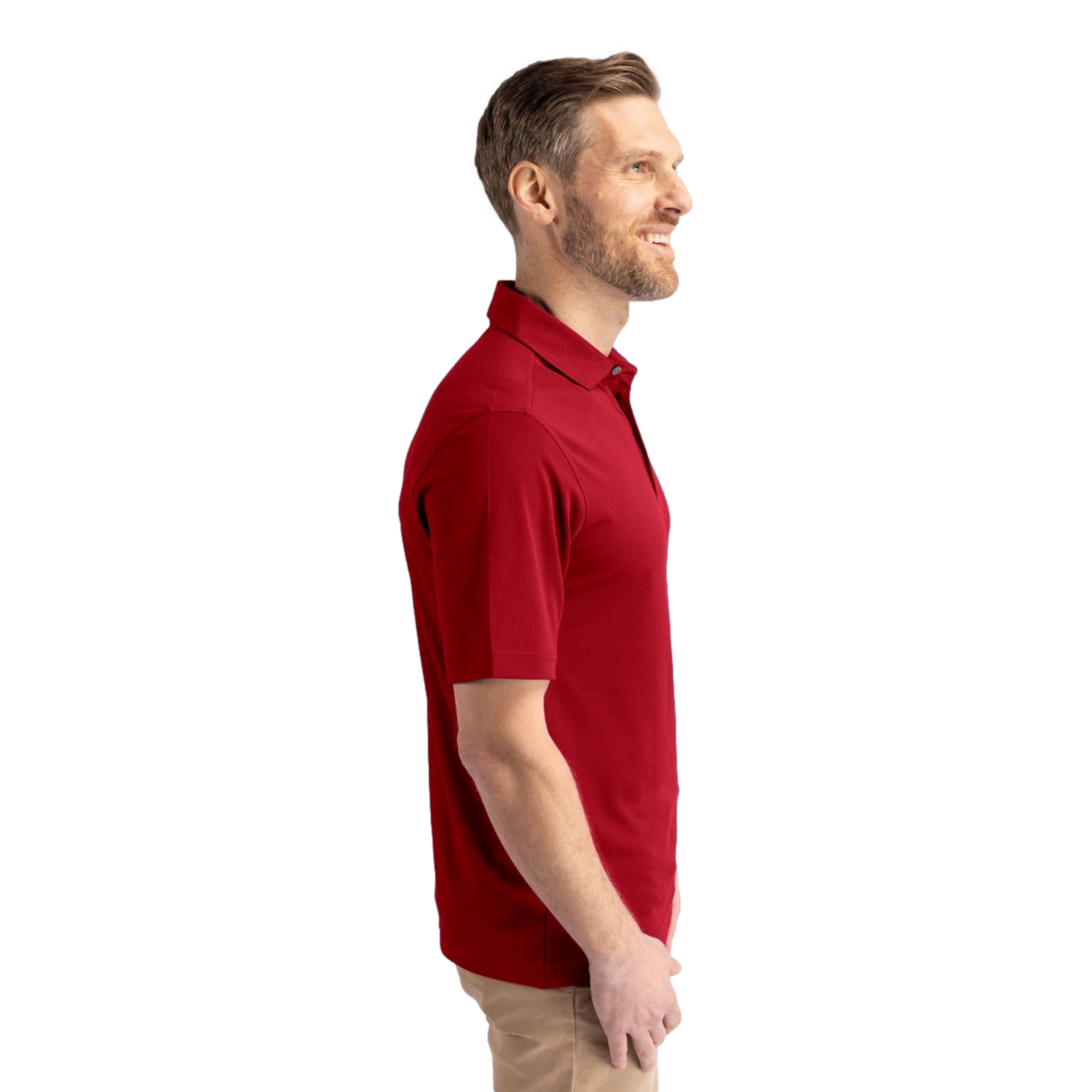 Georgia Bulldogs Cutter & Buck Virtue Eco Pique Recycled Mens Big and Tall Polo