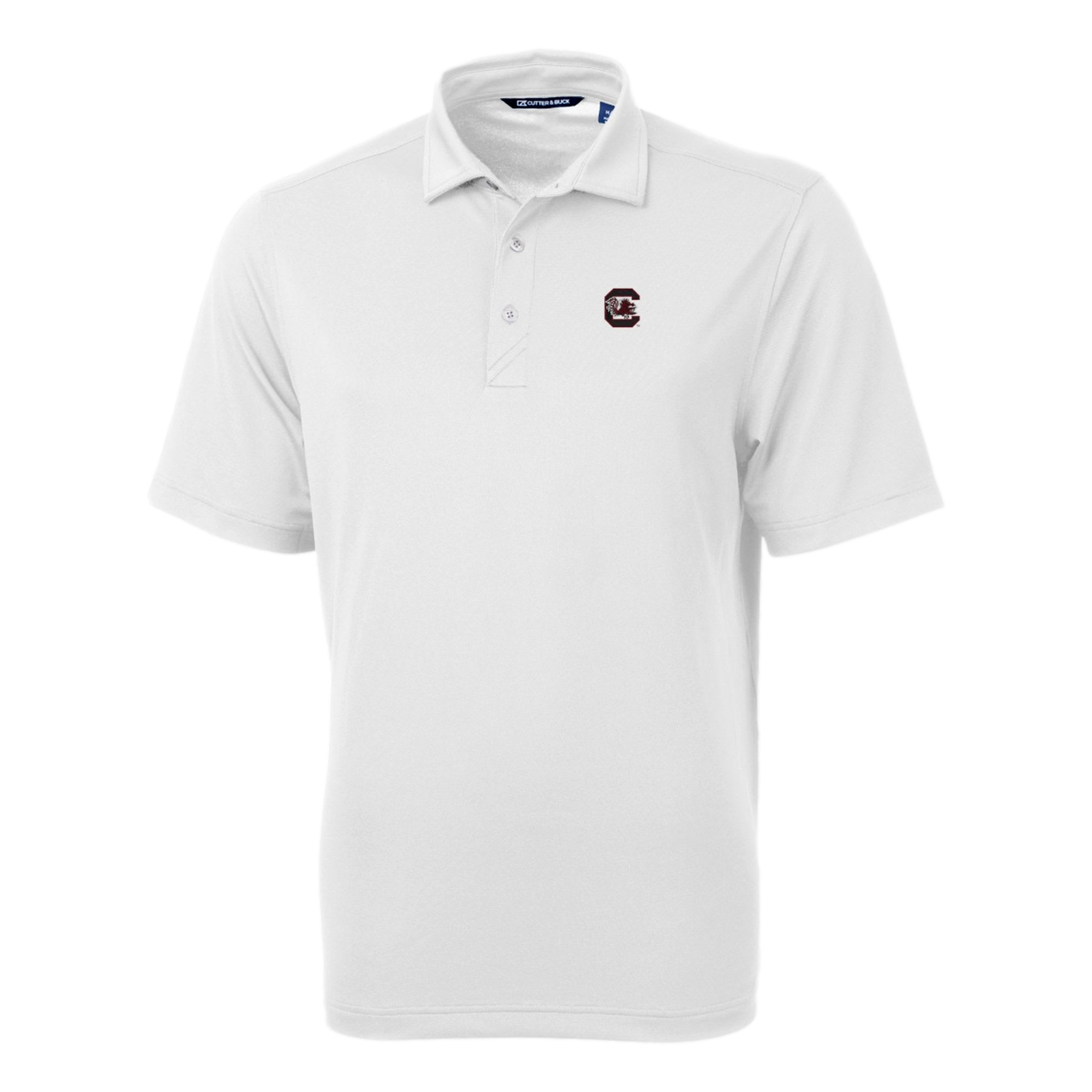 South Carolina Gamecocks Cutter & Buck Virtue Eco Pique Recycled Mens Big and Tall Polo