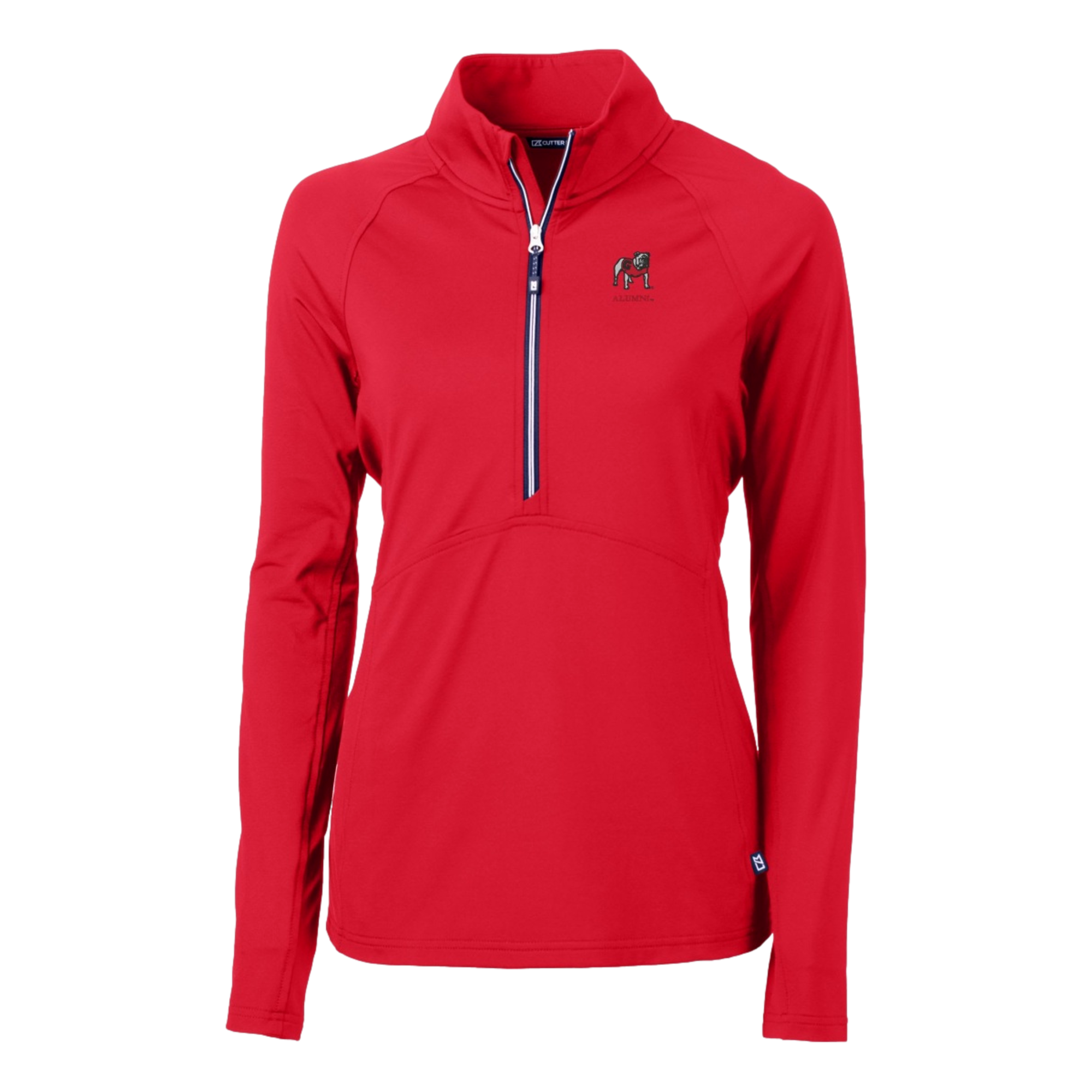 Georgia Bulldogs Alumni Adapt Eco Knit Stretch Recycled Womens Half Zip Pullover