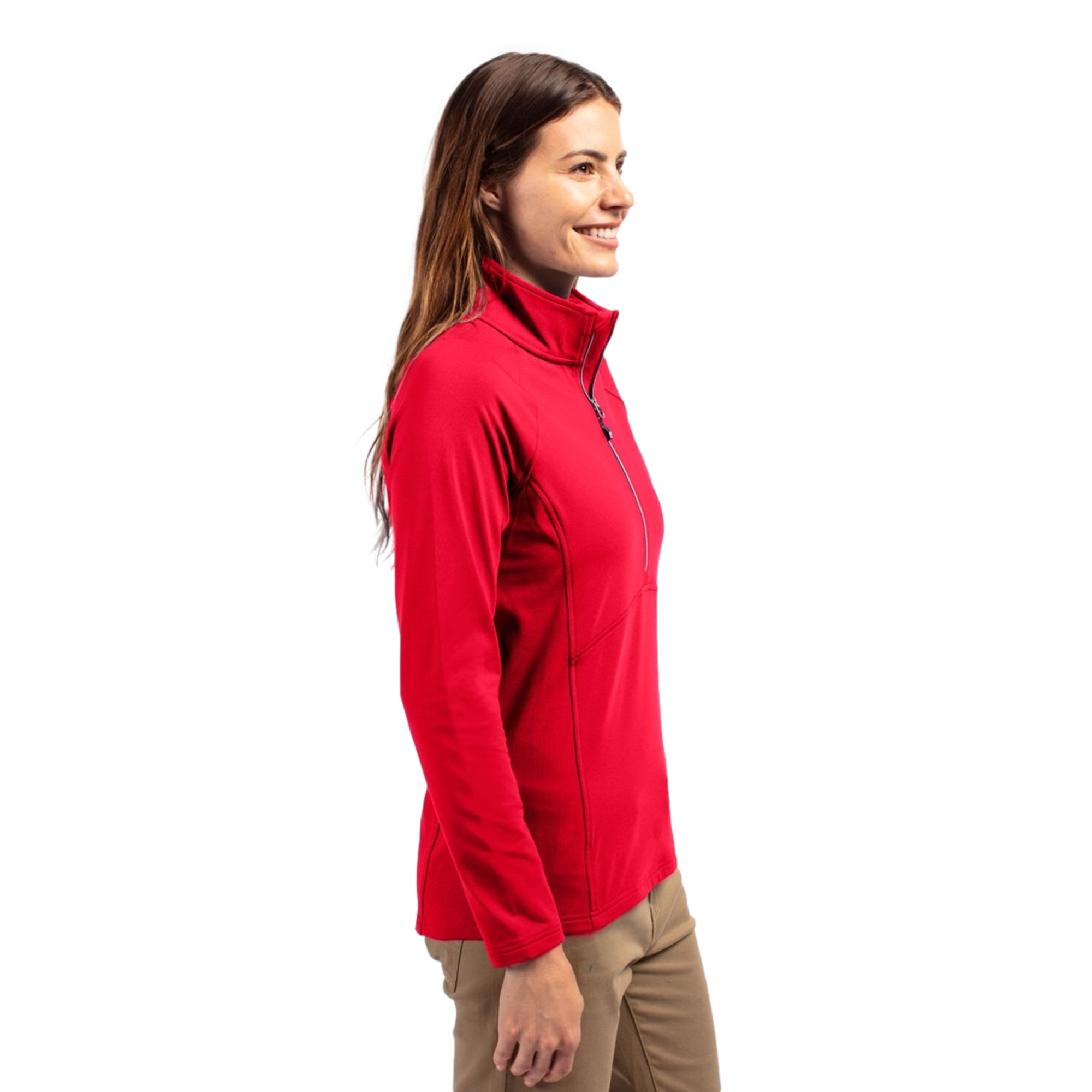 Georgia Bulldogs Alumni Adapt Eco Knit Stretch Recycled Womens Half Zip Pullover