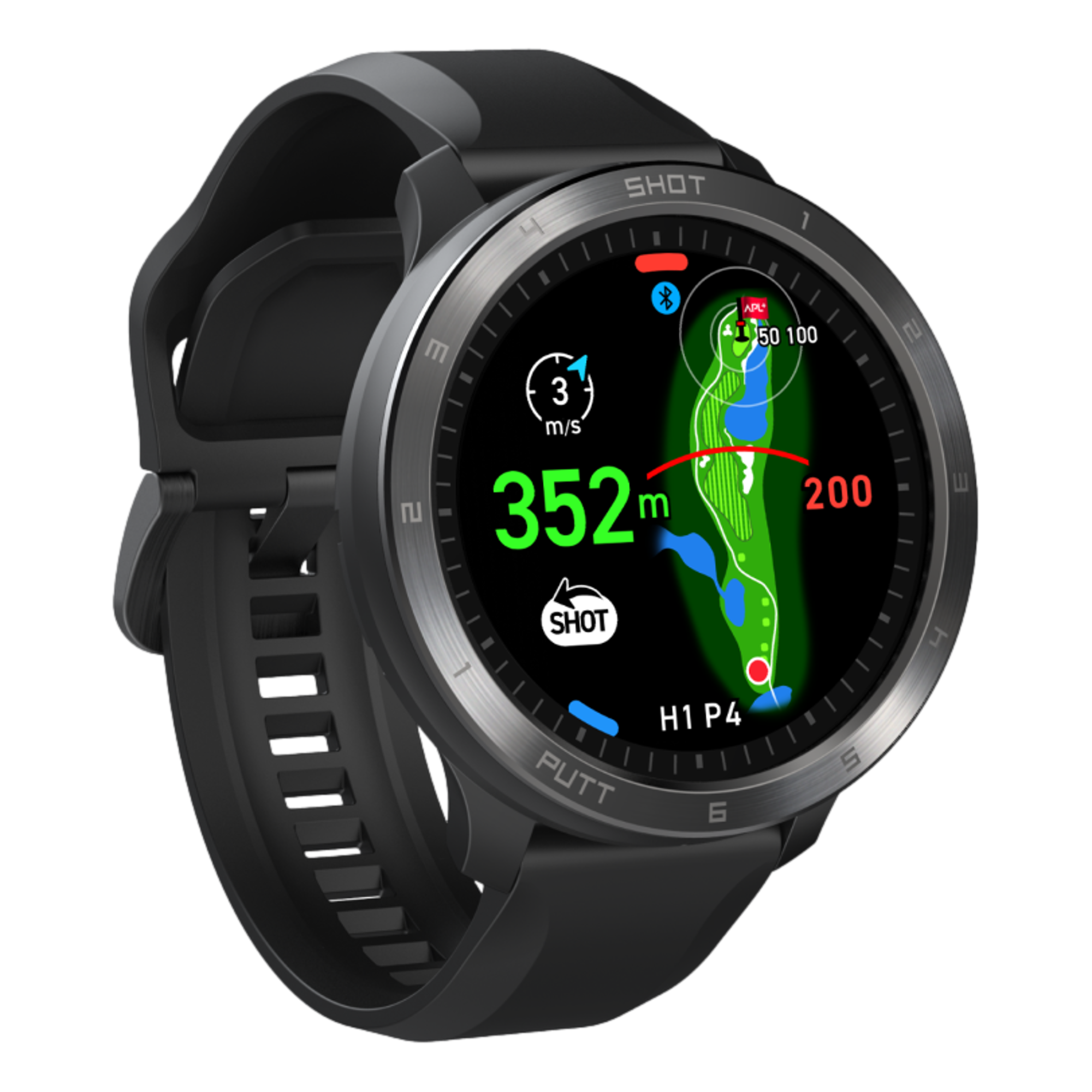 T11 Pro Premium GPS Golf Watch - Black