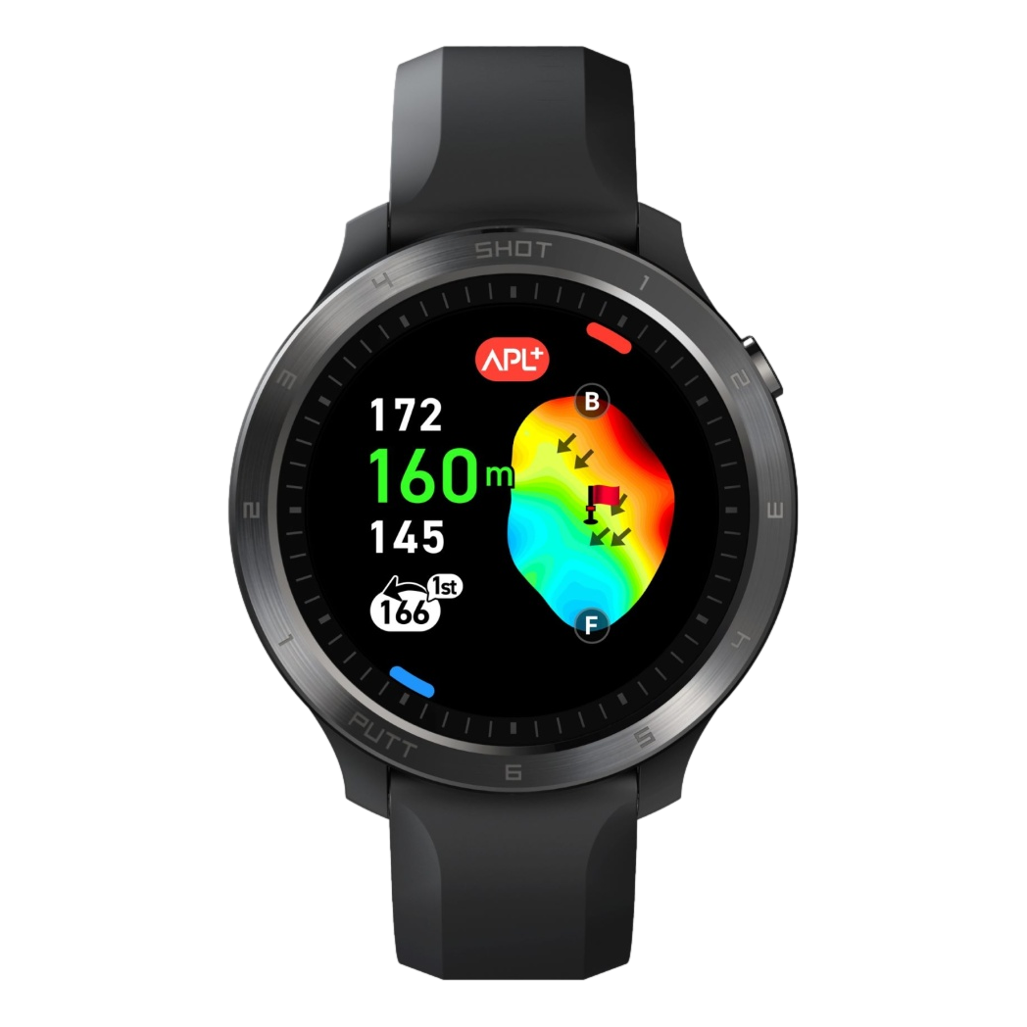 T11 Pro Premium GPS Golf Watch - Black
