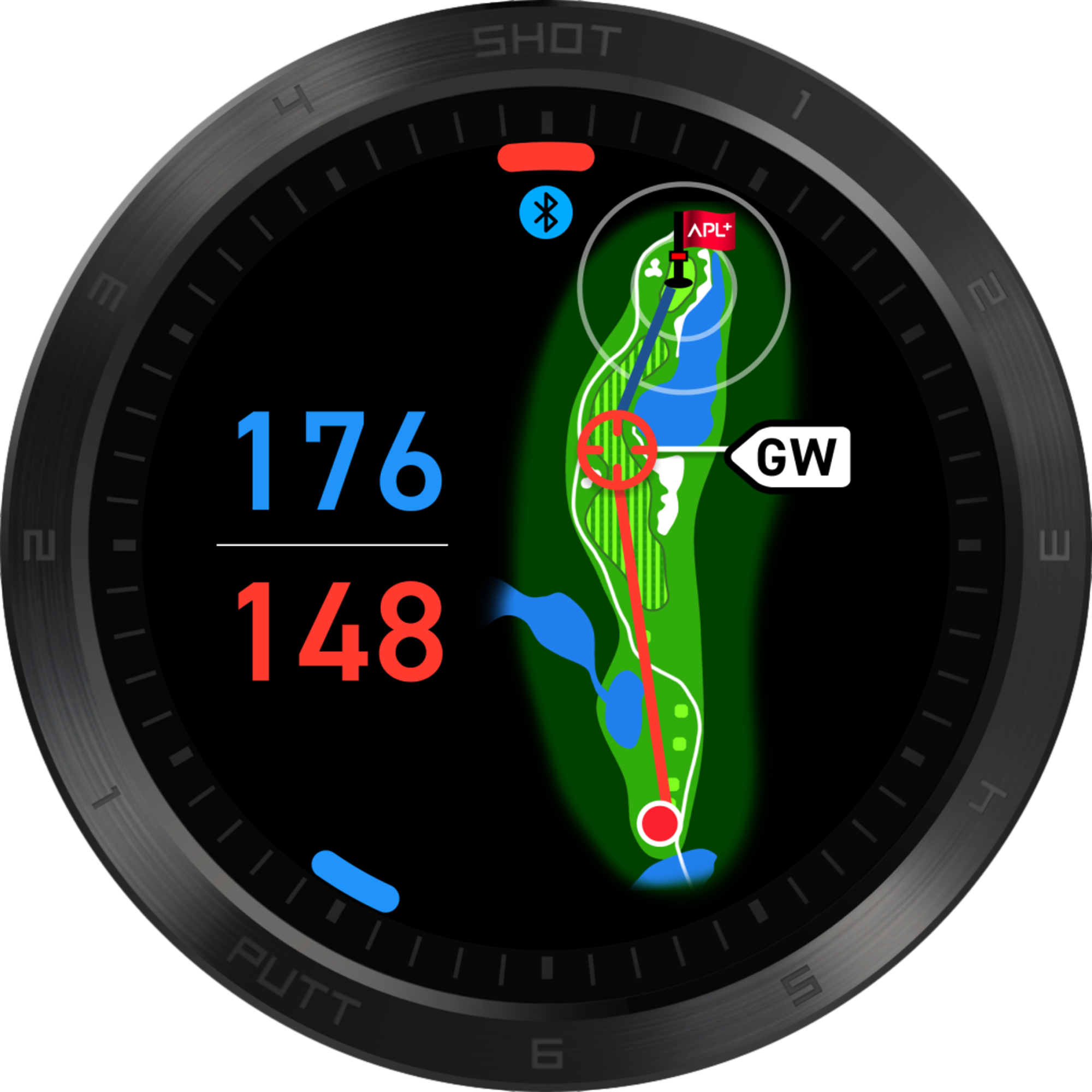T11 Pro Premium GPS Golf Watch - Black