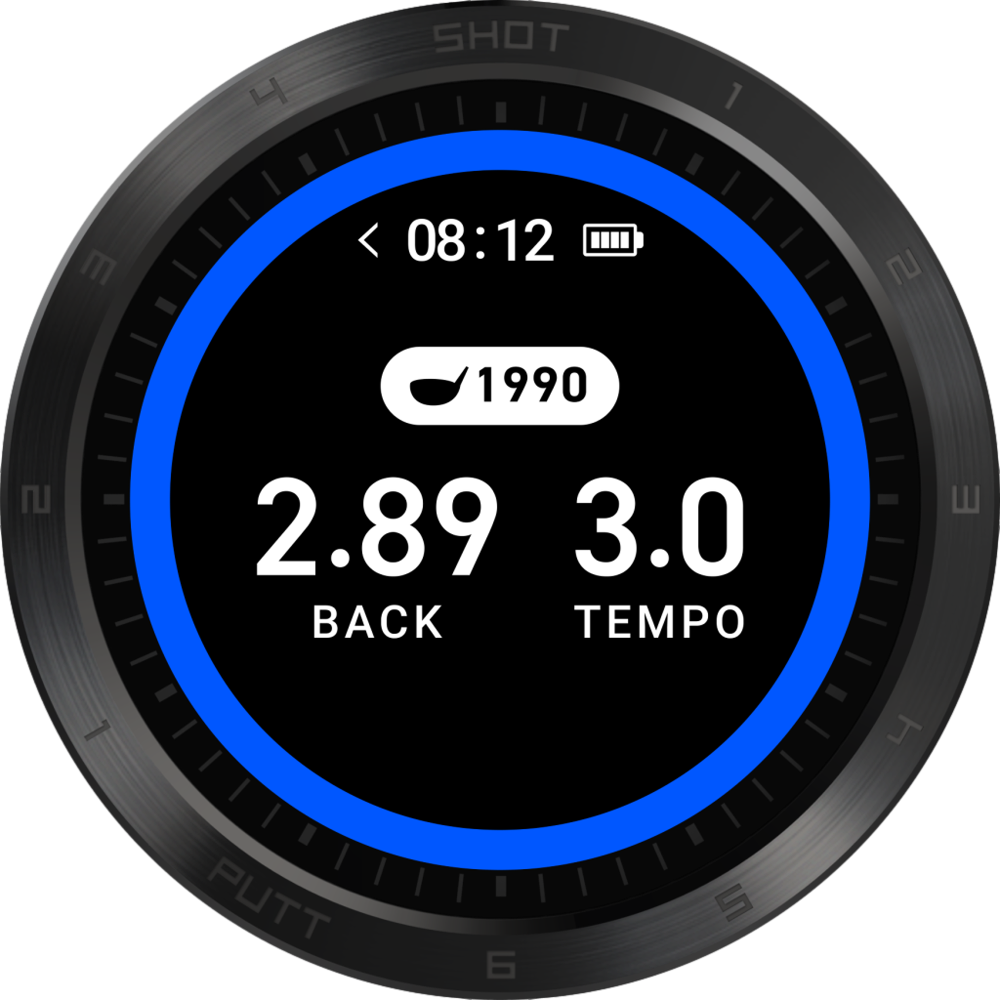 T11 Pro Premium GPS Golf Watch - Black