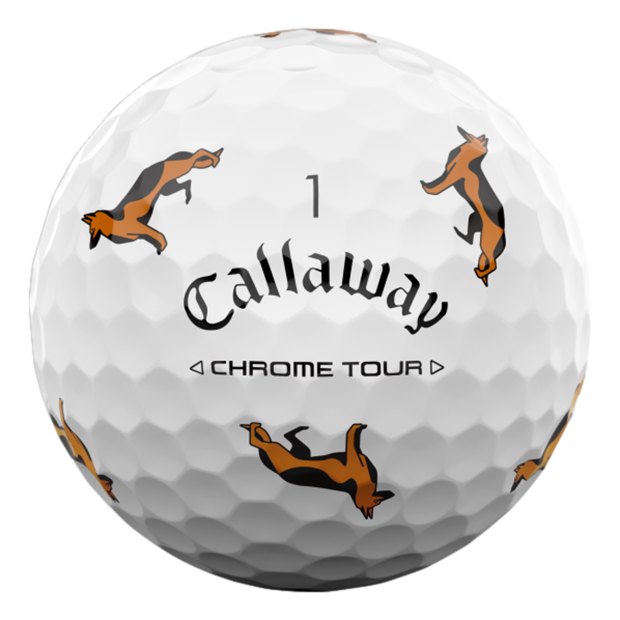 Chrome Tour Let the Big Dog Eat – German Shepherd Golf Balls